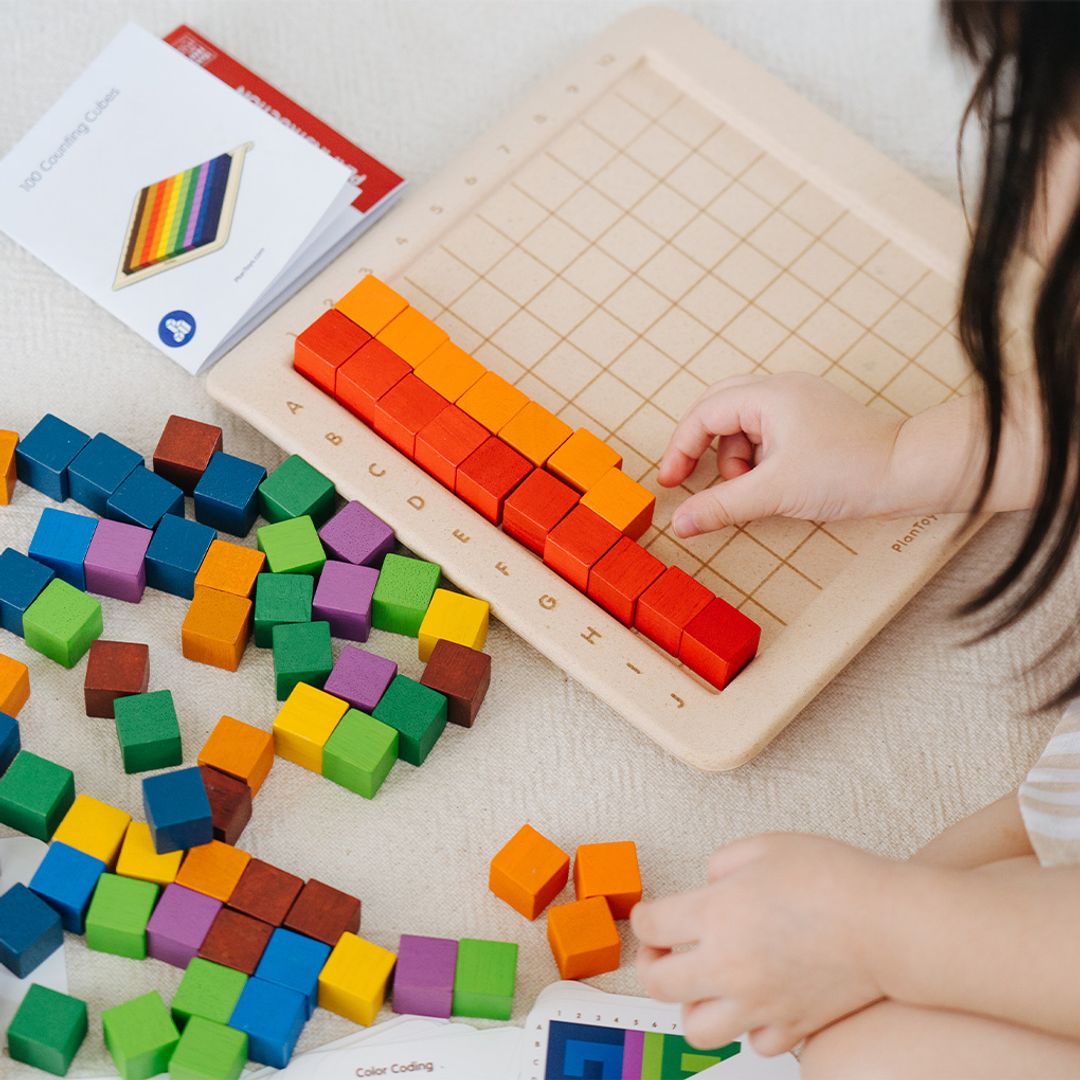 PlanToys 100 Counting Cubes - Unit Plus
