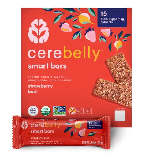 Cerebelly Smart Bar - Strawberry Beet, 6 x 4.2 Oz