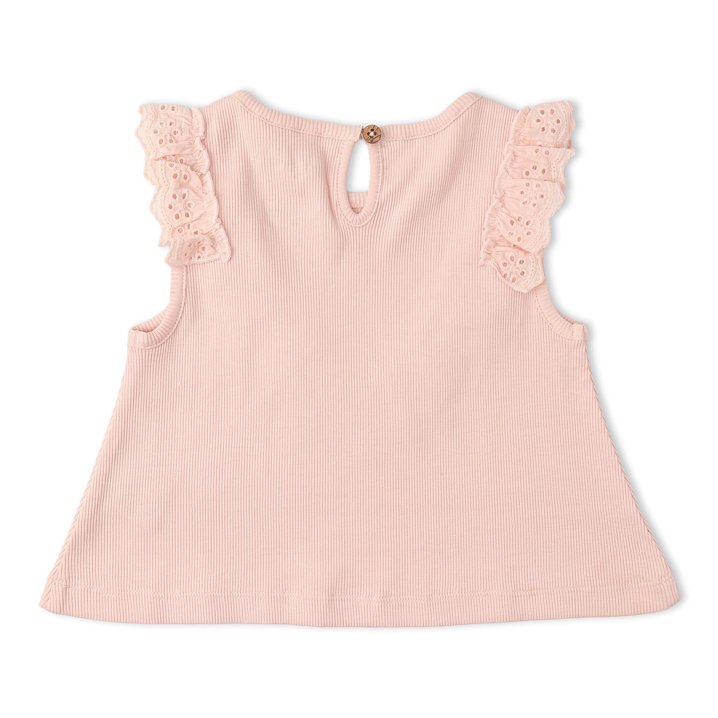 Makemake Organics - Organic Ruffle Top & Shorts Set - Blush