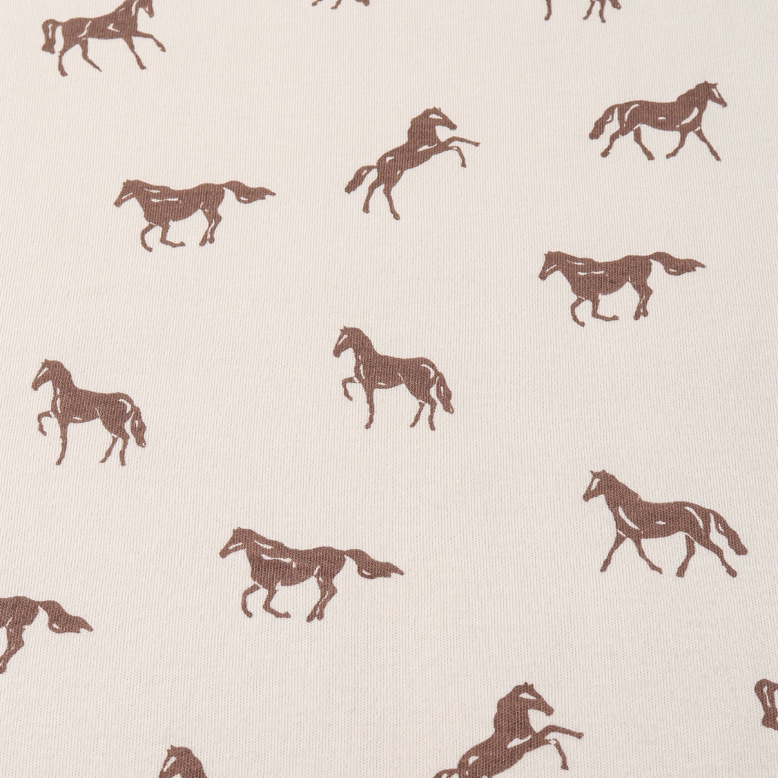 Makemake Organics - Organic 2-Way Zip Romper - Horses