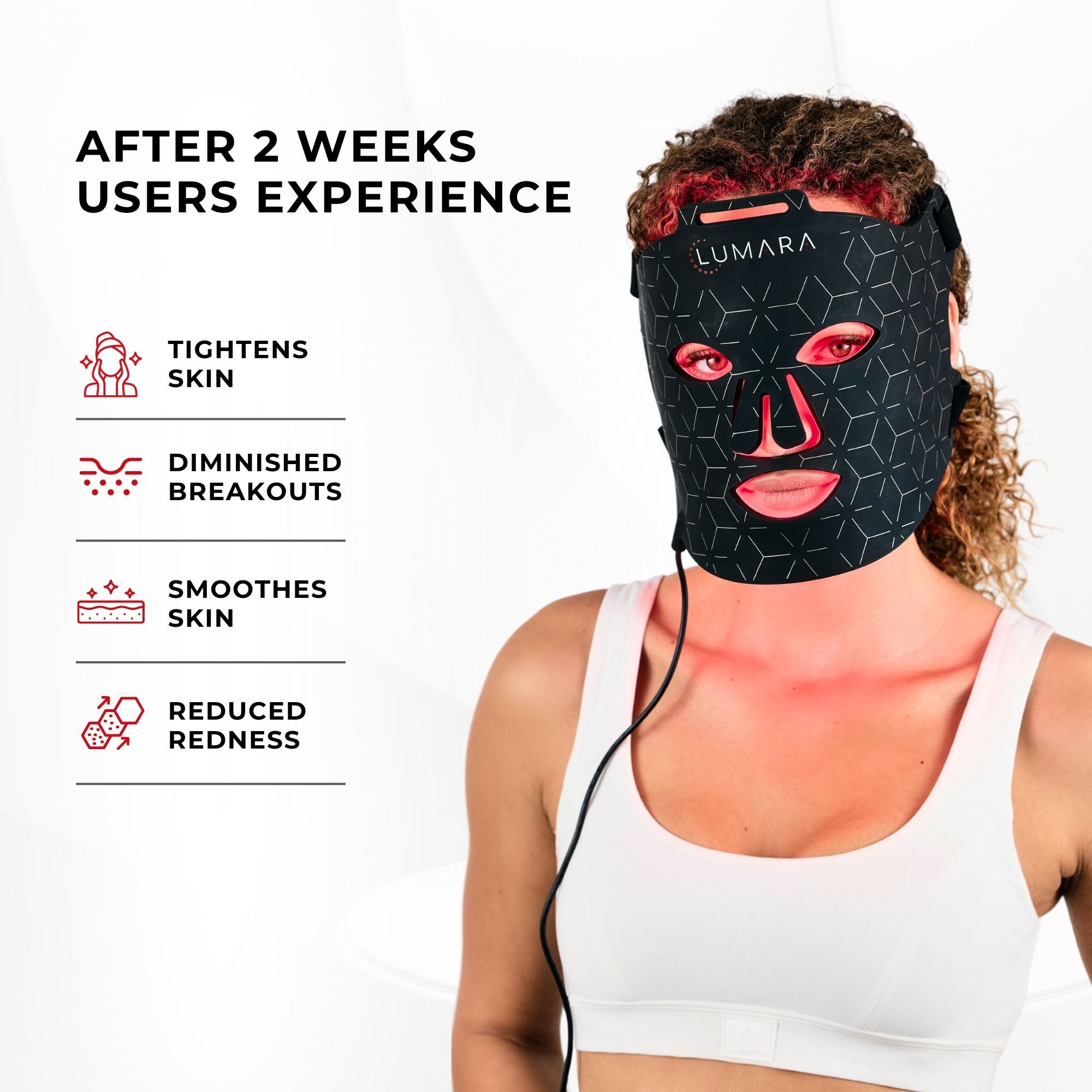 VISO FDA-Certified Red Light Therapy Mask - 470 Micro-LEDs for Anti-Aging