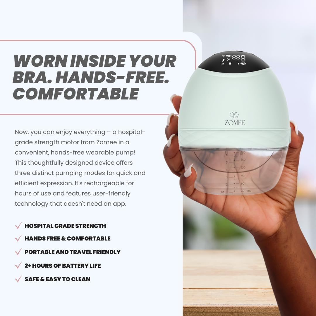 Healthy Horizons Zomee Fit Wearable Hands Free Double Breast Pump