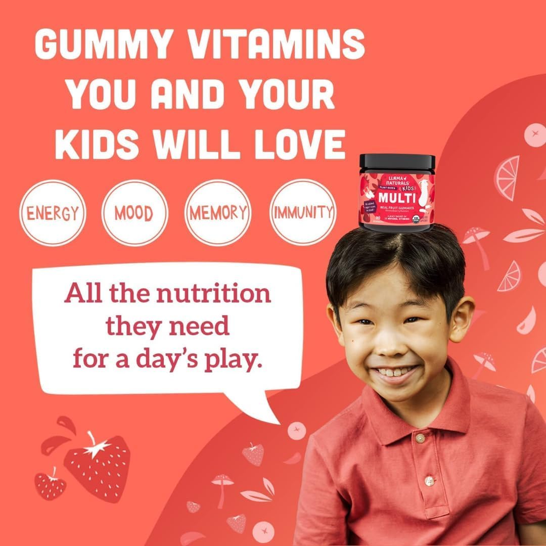 Llama Naturals Kids Offense + Defense Bundle – Multi + Elderberry Gummies