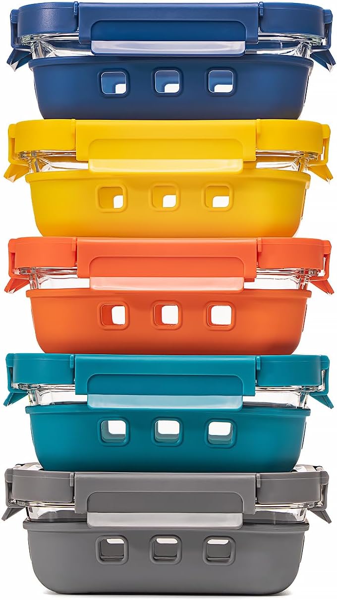 Genicook Multicolor Glass Storage Set