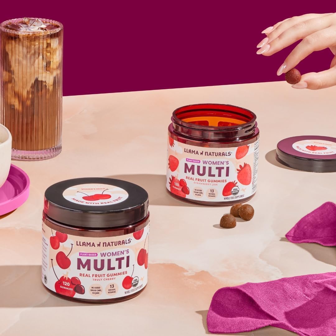 Llama Naturals Womens Multivitamin Gummies, Strawberry (120 ct)