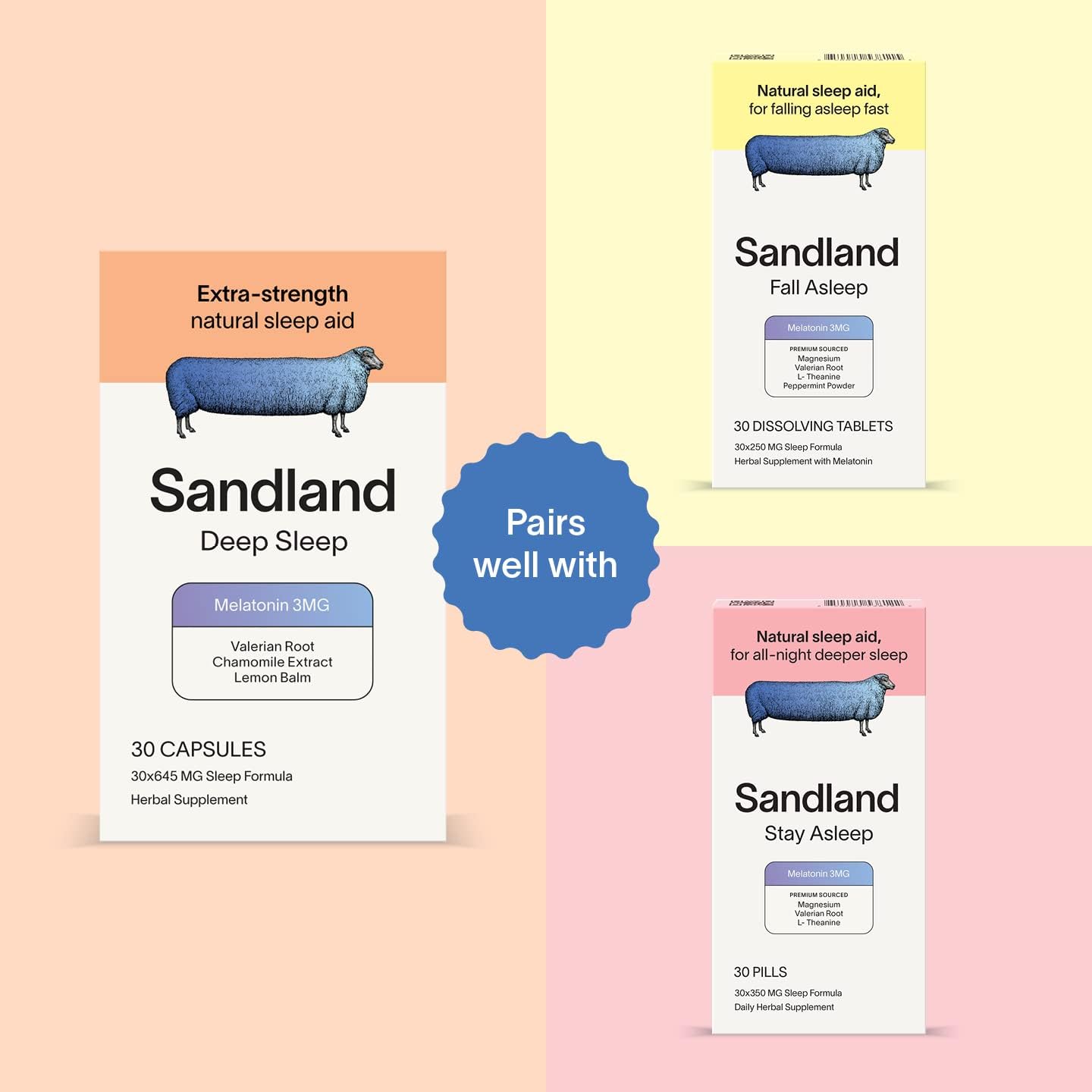 Sandland Sleep Deep Sleep with Melatonin