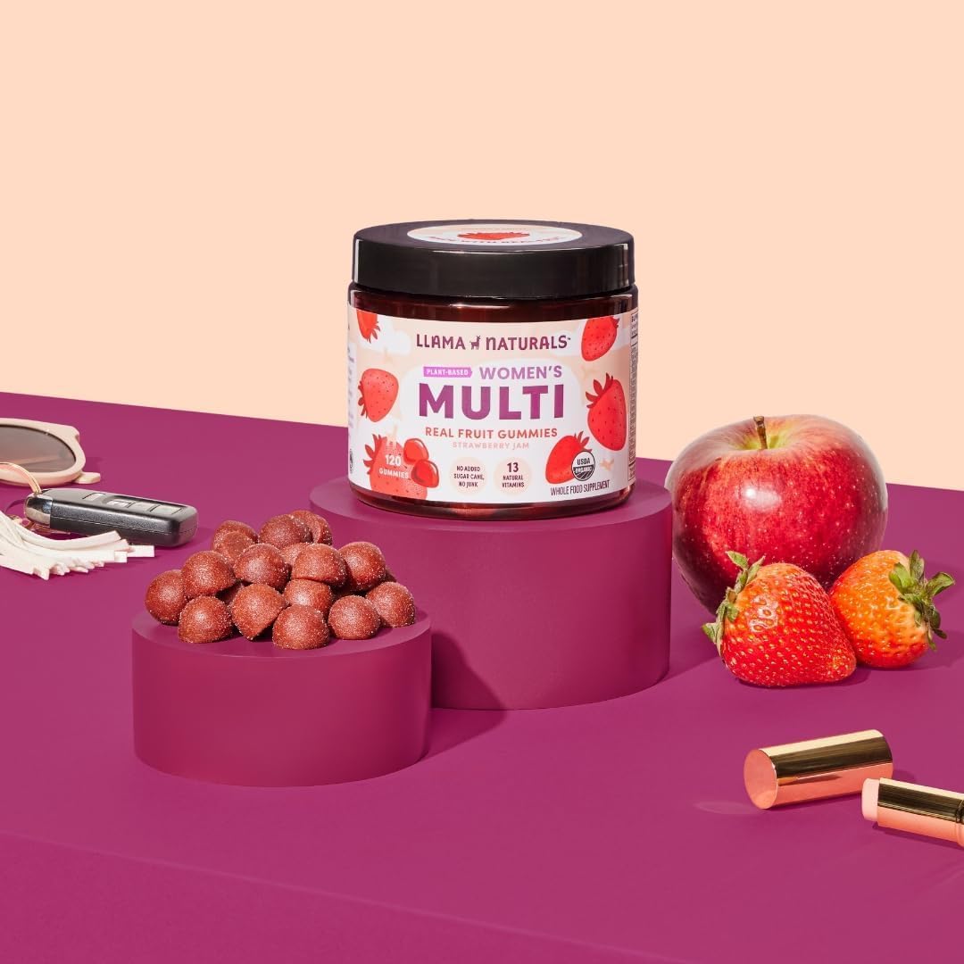 Llama Naturals Womens Multivitamin Gummies, Strawberry (120 ct)