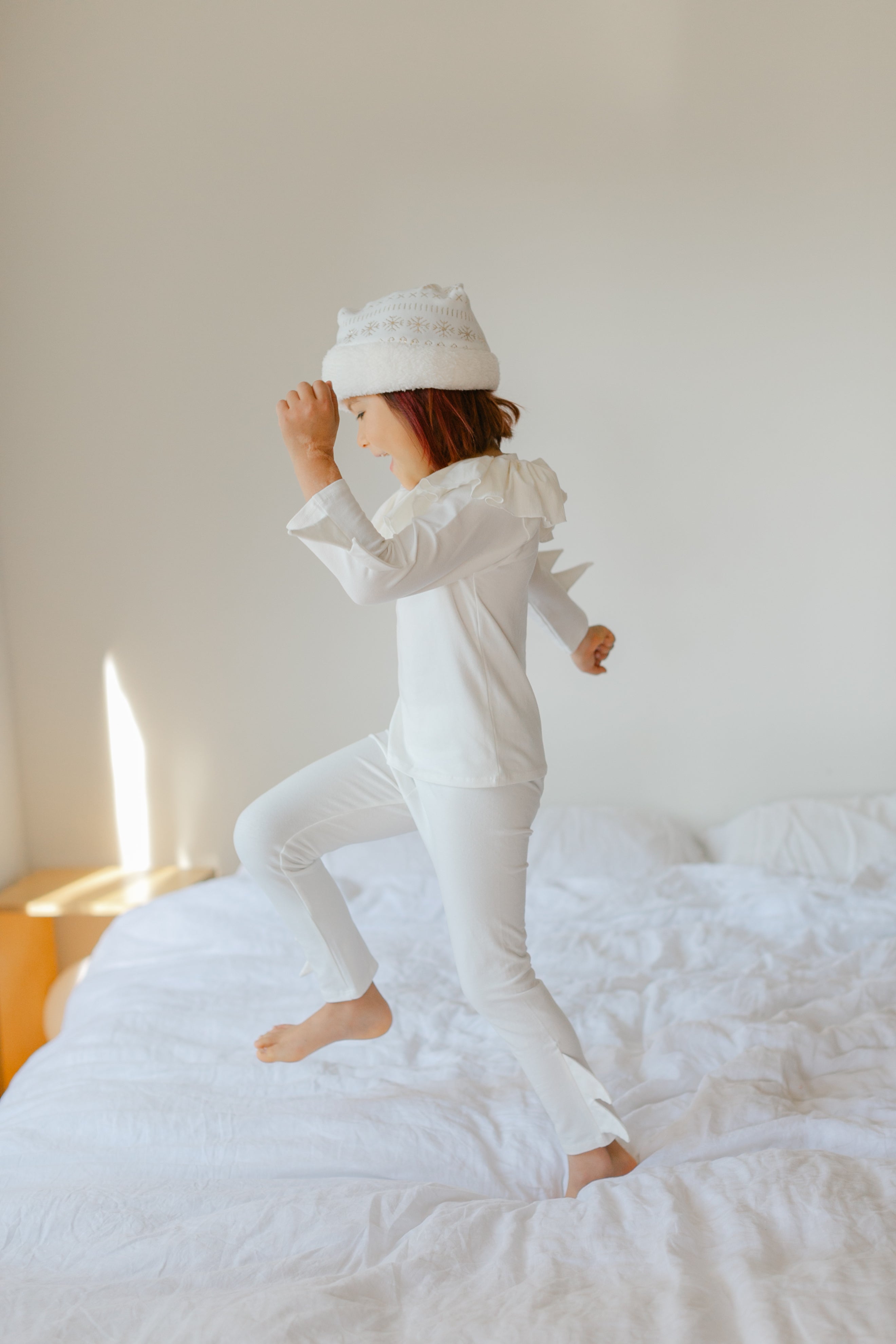 Band of the Wild White Holiday Elf Pajama Costume