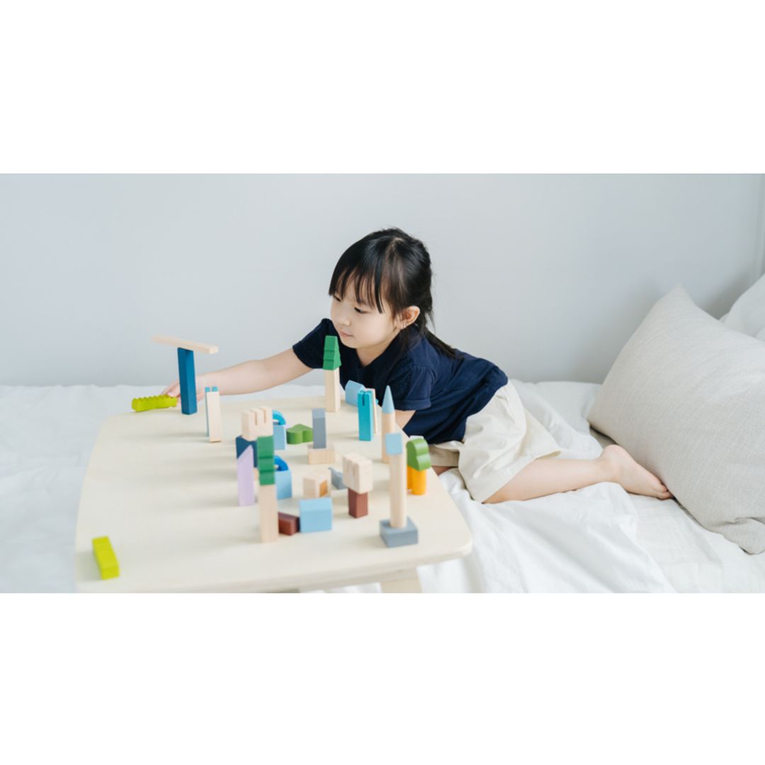 PlanToys USA Urban City Blocks