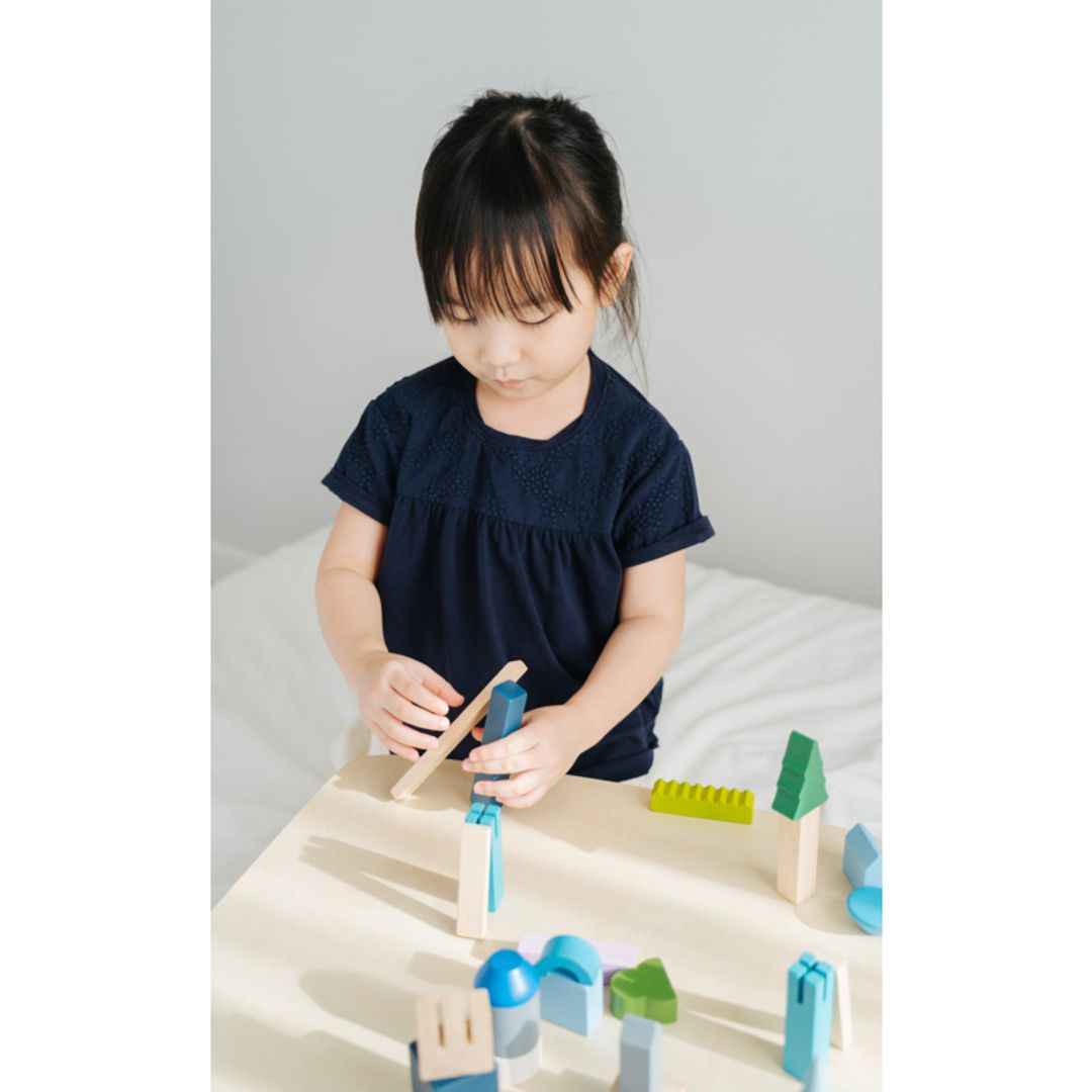 PlanToys USA Urban City Blocks