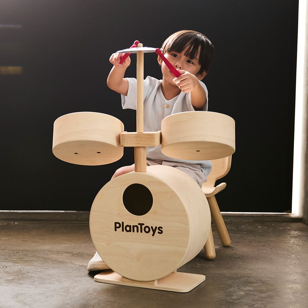 PlanToys Drum Set