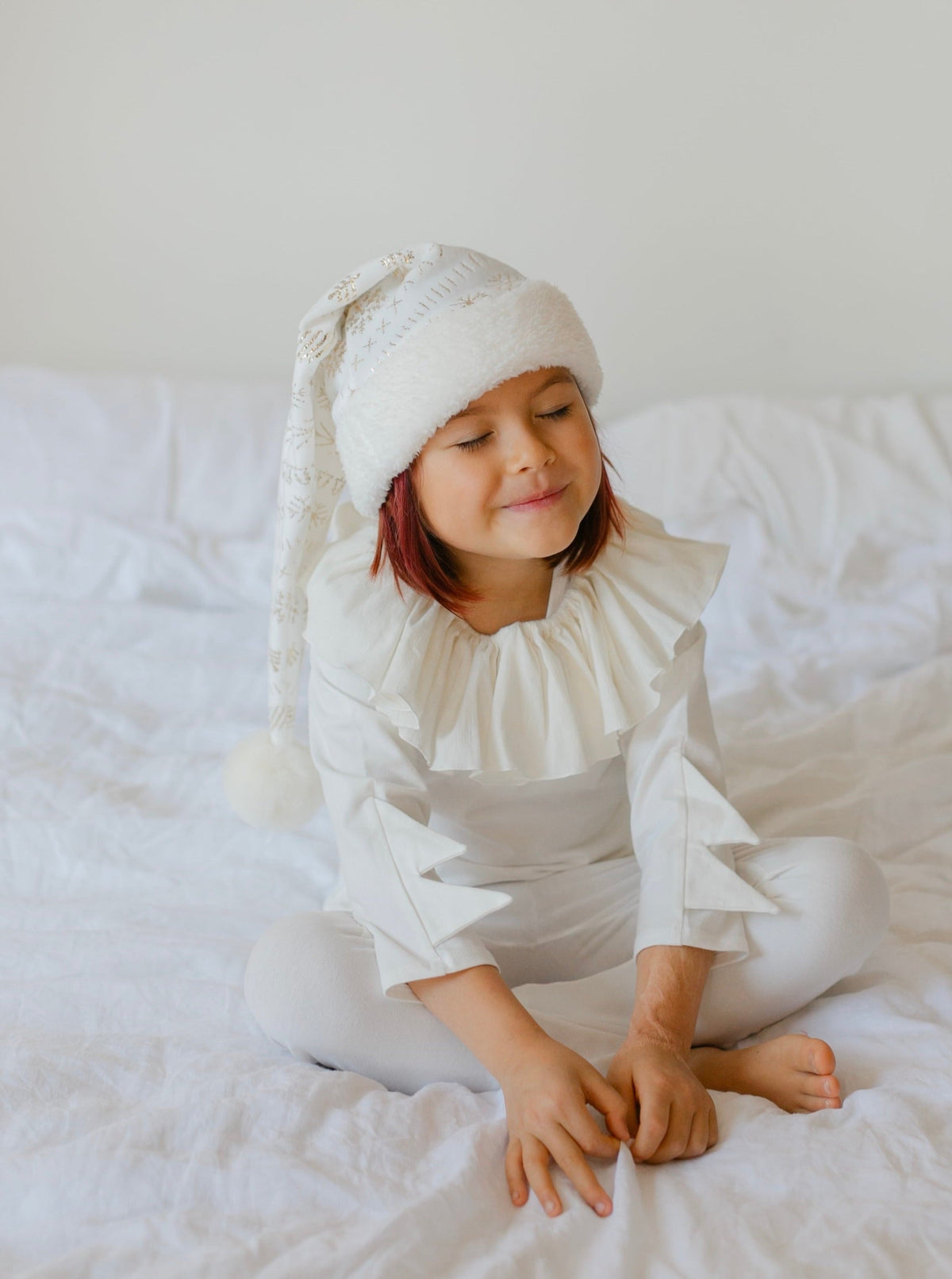 Band of the Wild White Holiday Elf Pajama Costume