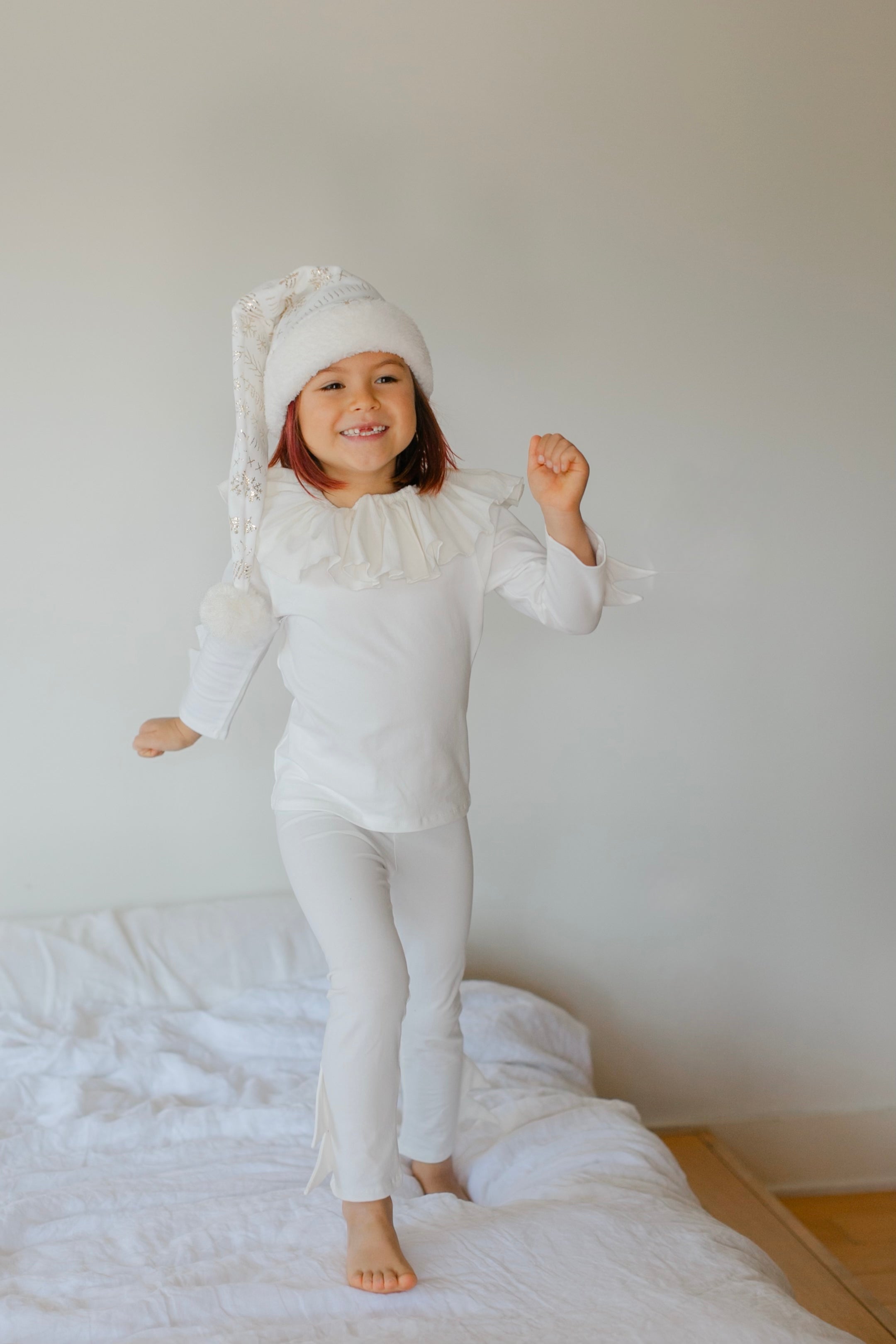 Band of the Wild White Holiday Elf Pajama Costume