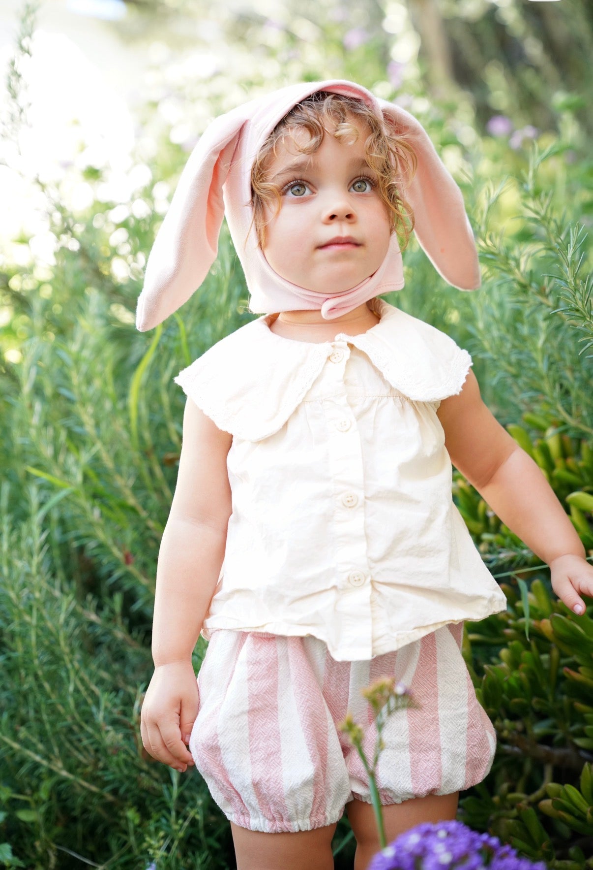 Band of the Wild Pink Bunny Bonnet and Bunny Tail Set