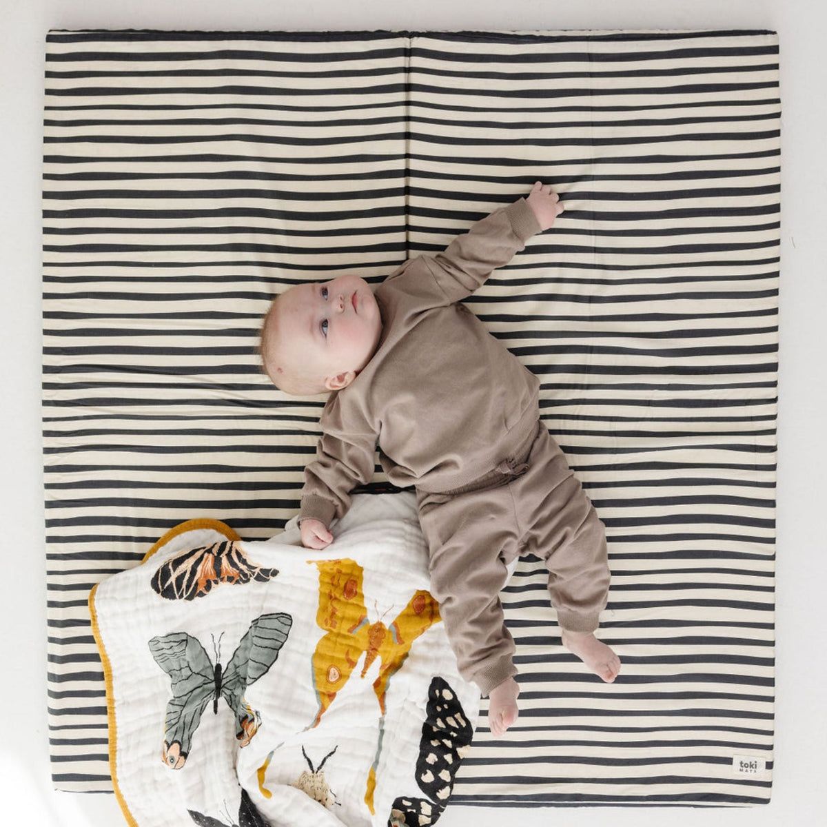 Toki Mats Bold Stripe Organic Cotton Mat