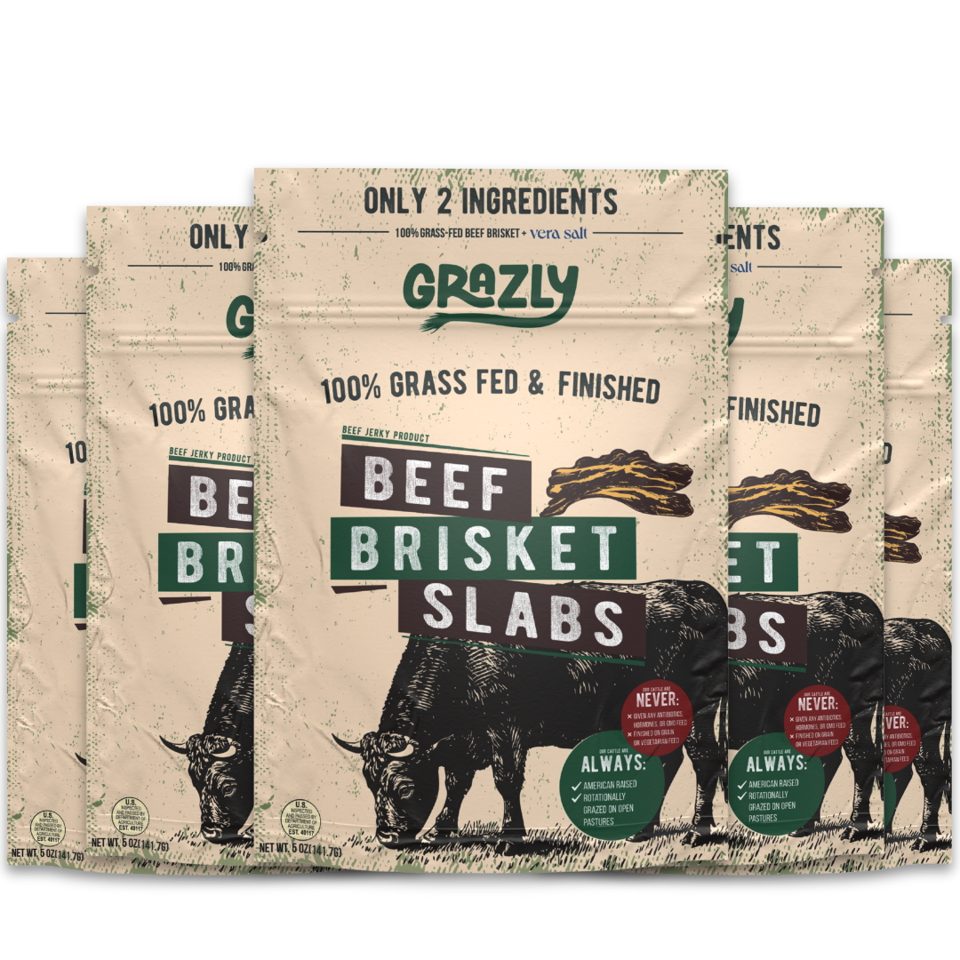 Grazly Beef Brisket Slabs - 100% Grass-Fed & Finished