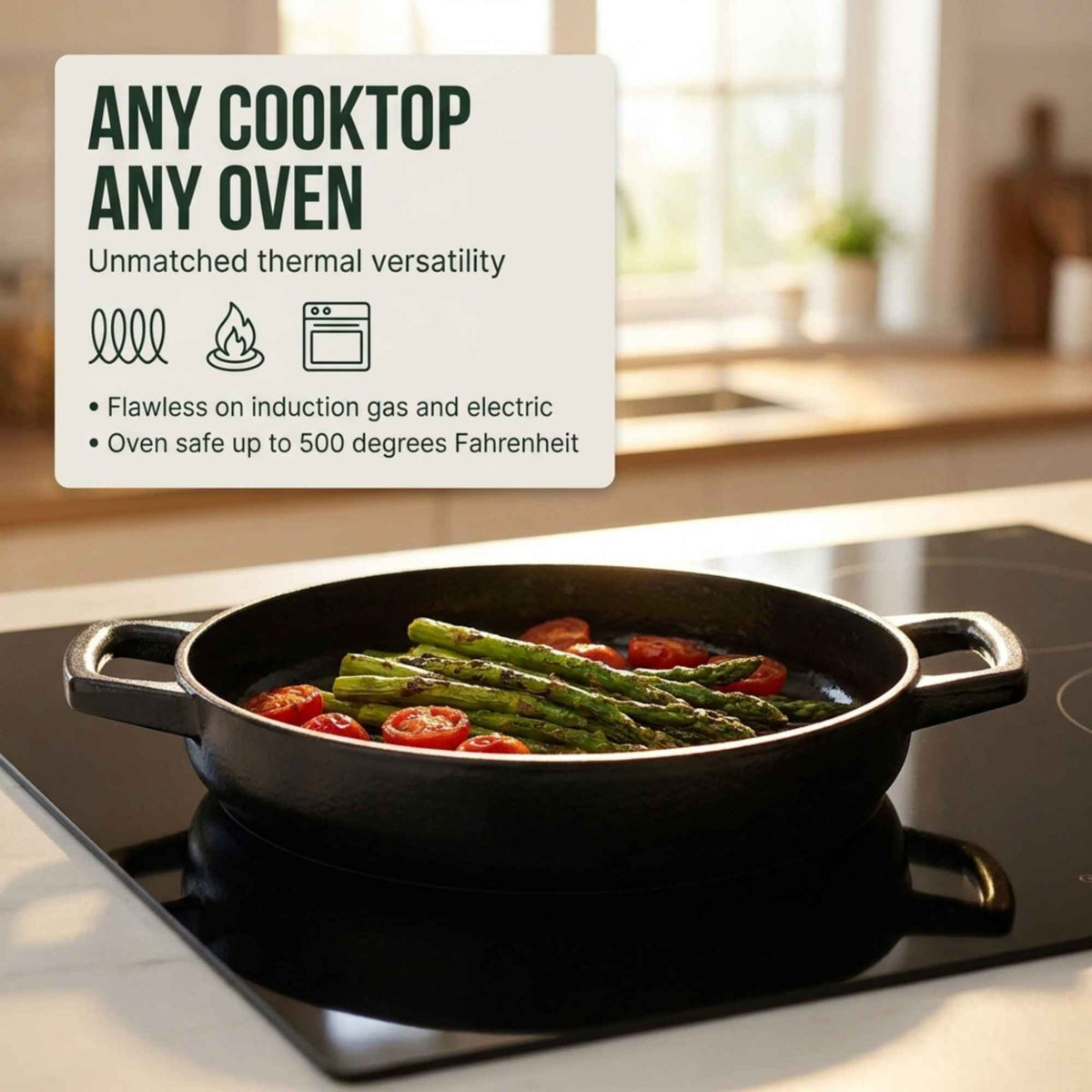 Alva Cookware Enameled Cast Iron Grill Pan, 11"