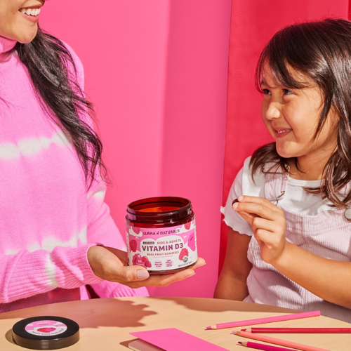 Llama Naturals Organic Vitamin D3 - Raspberry Gummies