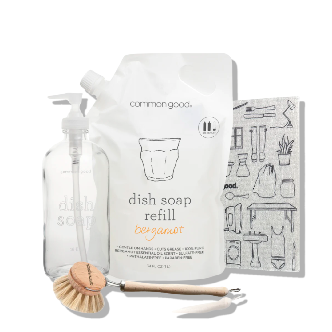 Dish Washing Set included in the Common Good Complete Dishwashing Bundle