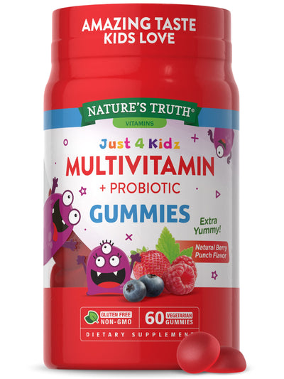 Nature’s Truth Just 4 Kidz Multivitamin + Probiotic Gummies 