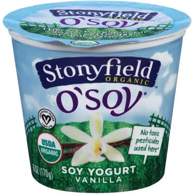 Stonyfield Organic O’Soy soy yogurt   