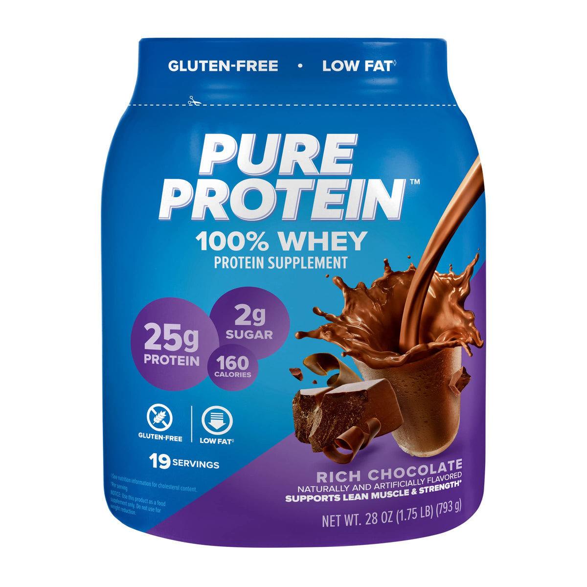 Pure Protein 100% Whey Protein Supplement