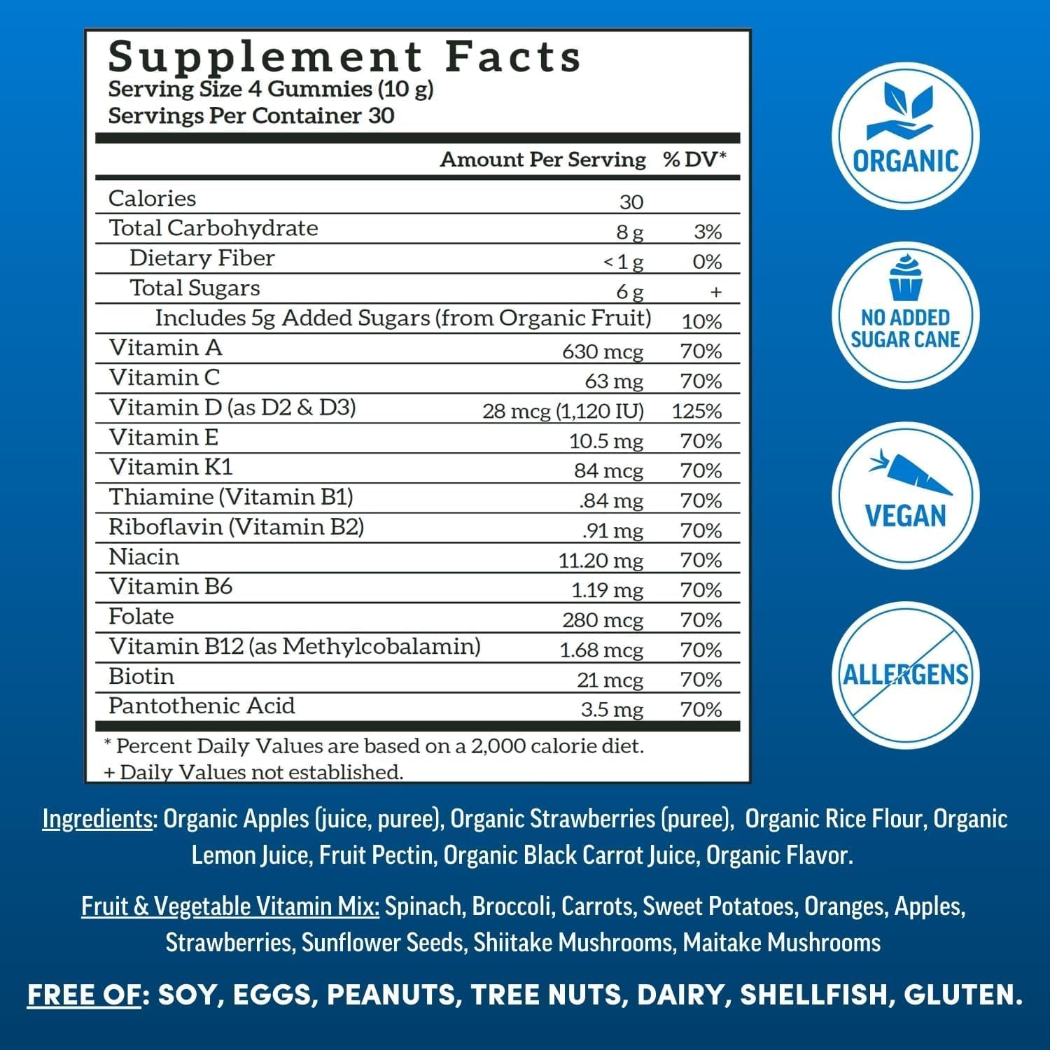 Llama Naturals Mens Multivitamin Gummies - Strawberry (120ct)