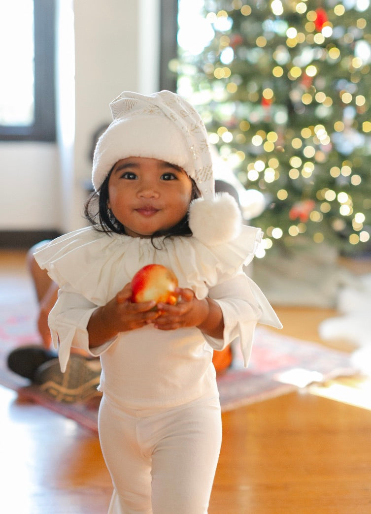 Band of the Wild White Holiday Elf Pajama Costume