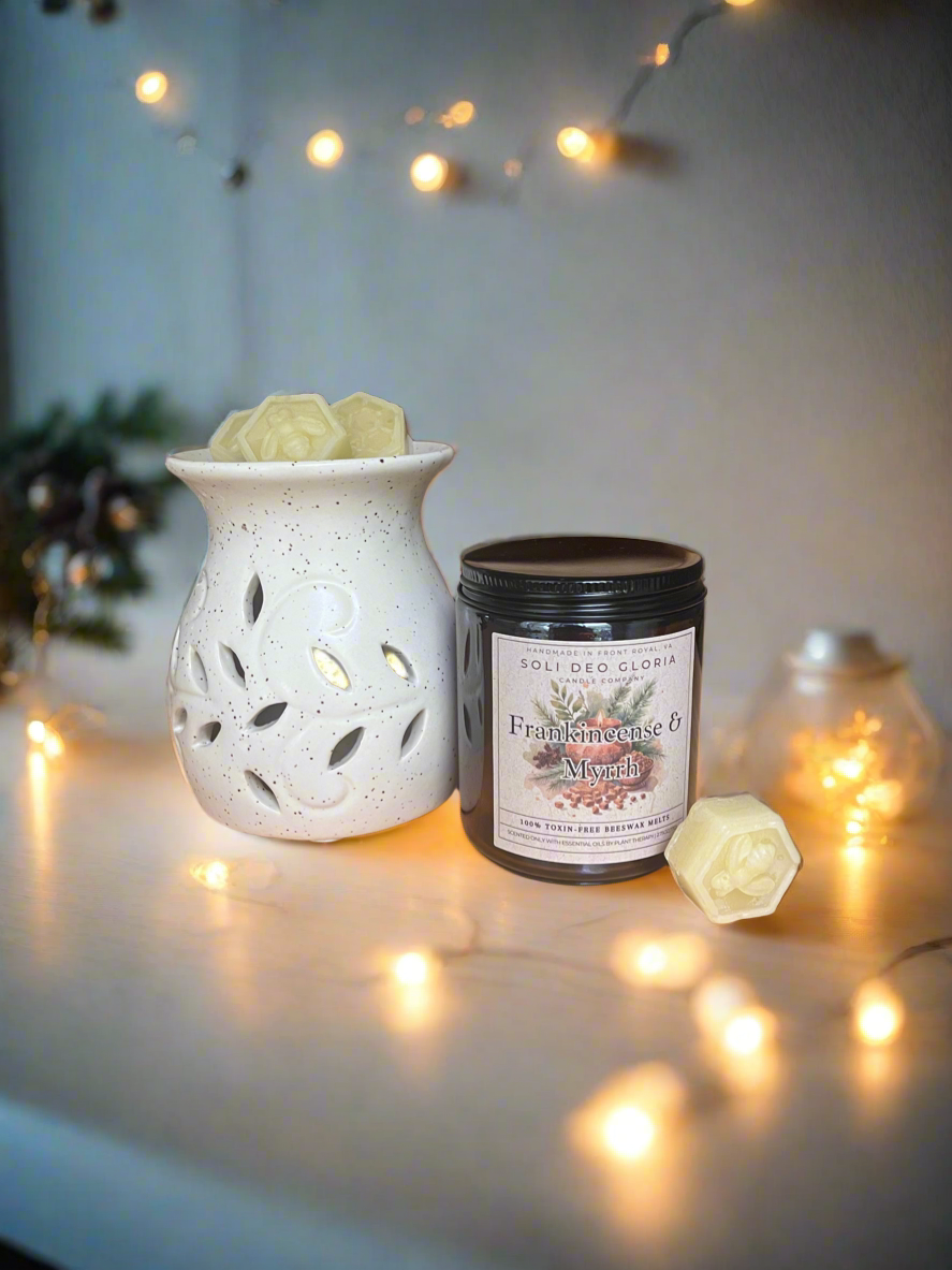 Soli Deo Gloria Candle Company Beeswax Wax Melts | Natural Essential Oil Wax Melts
