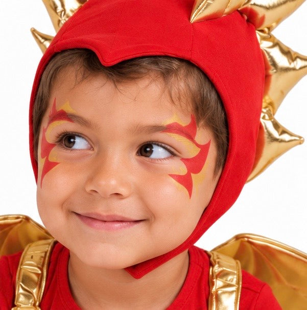 Band of the Wild Sunfire Red Dragon with Gold Wings
