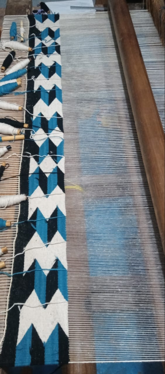 Archive New York Teo Rug in Blue/Black