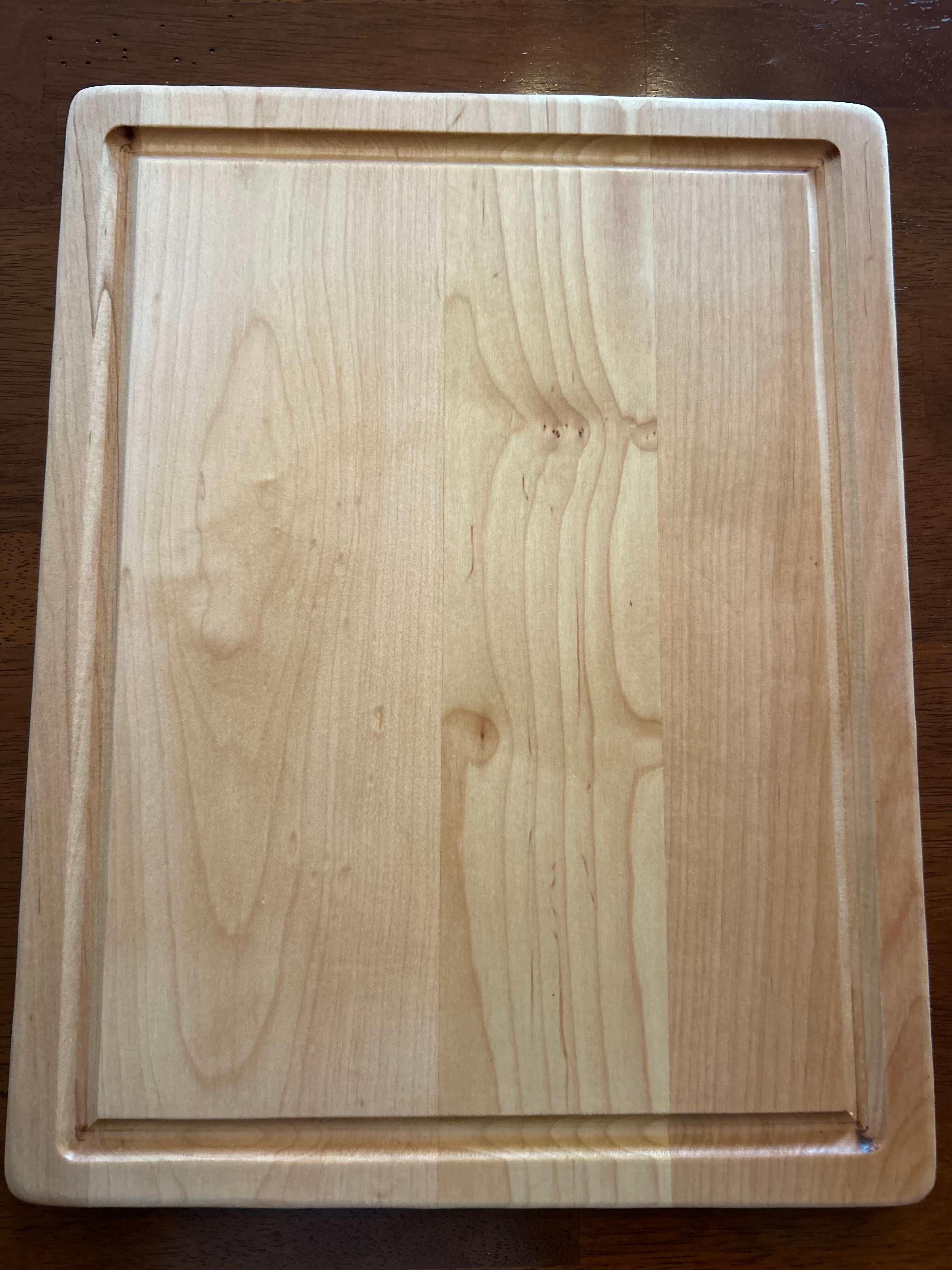 Solid Maple Cutting Board with Groove| Handcrafted in Pennsylvania