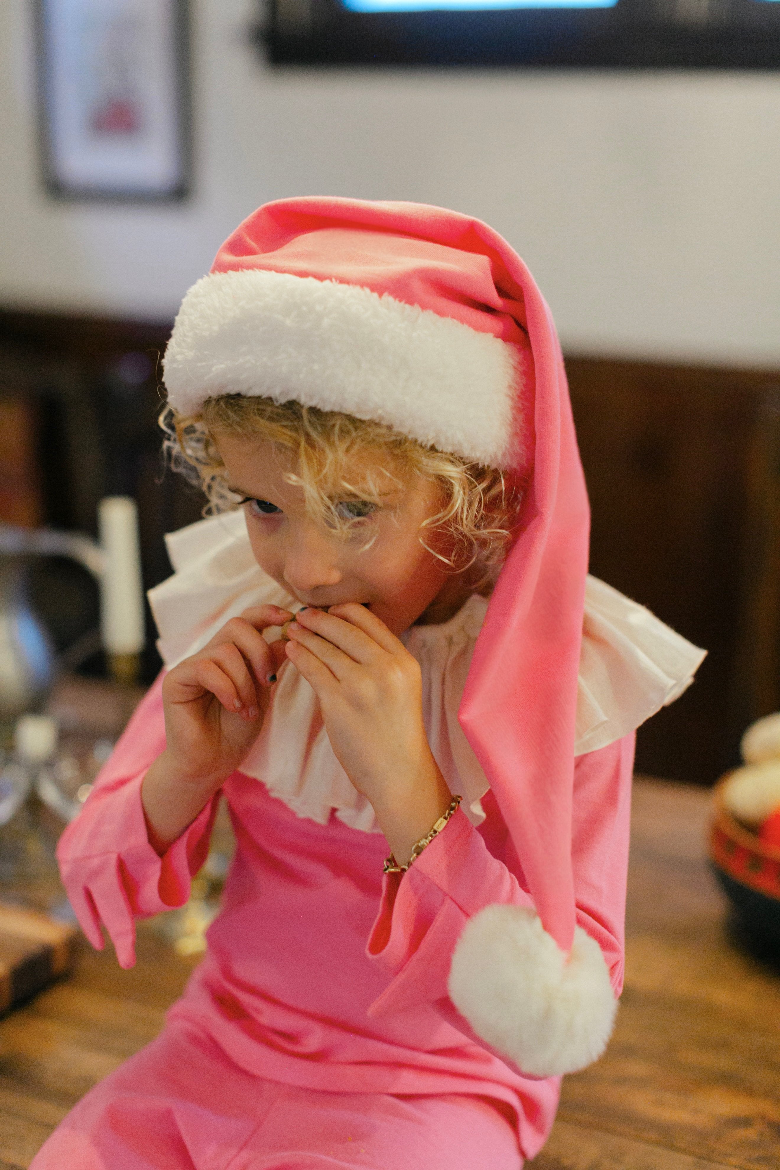 Band of the Wild Pink Holiday Elf Pajama Costume