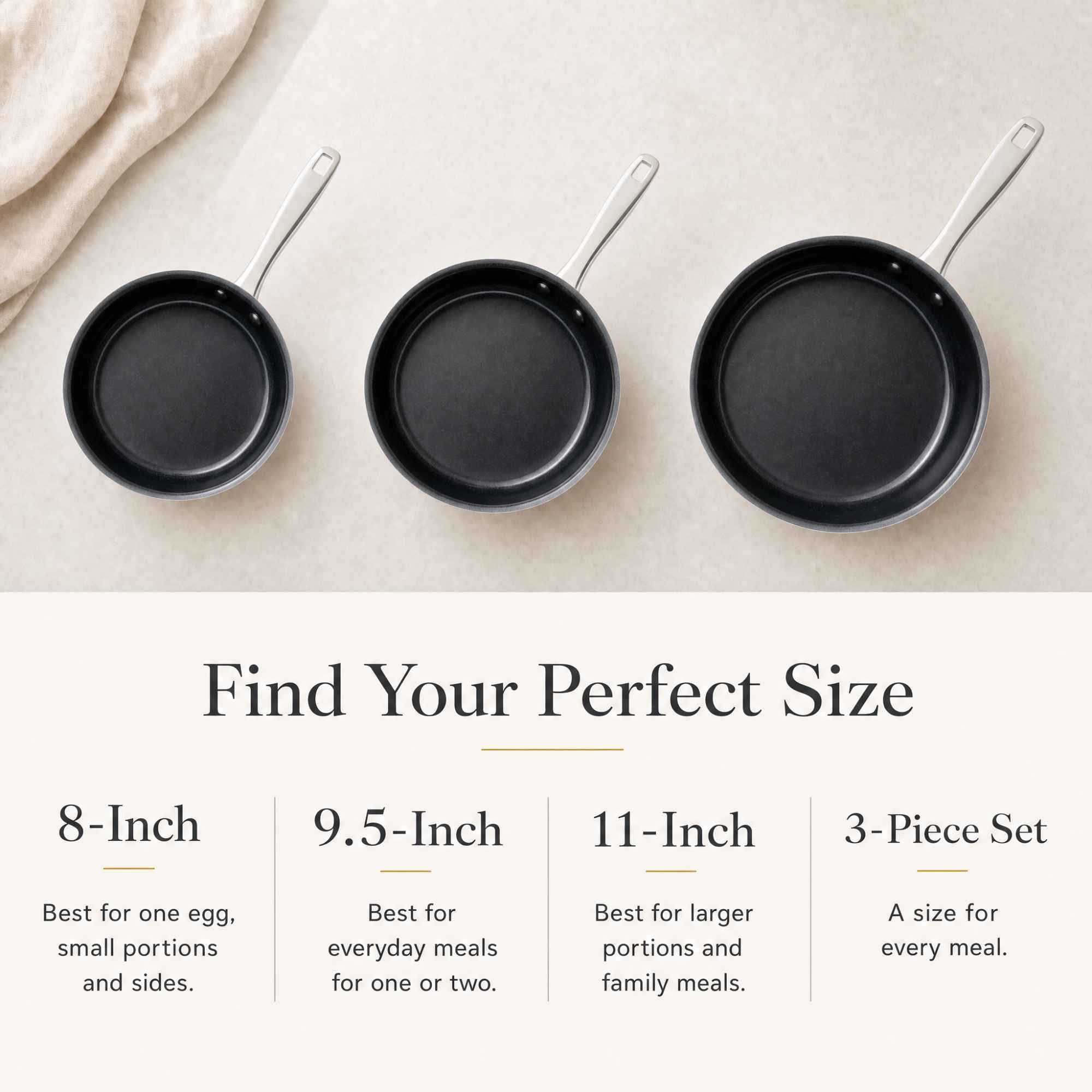 Alva Cookware 5-Ply Nonstick Stainless Frying Pan