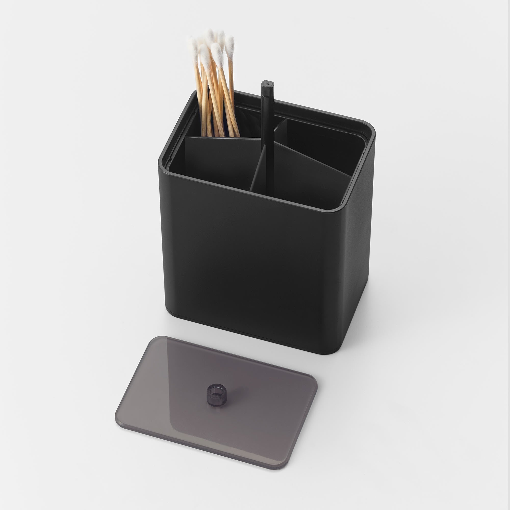 Yamazaki Home Cotton Swab Push-Top Case