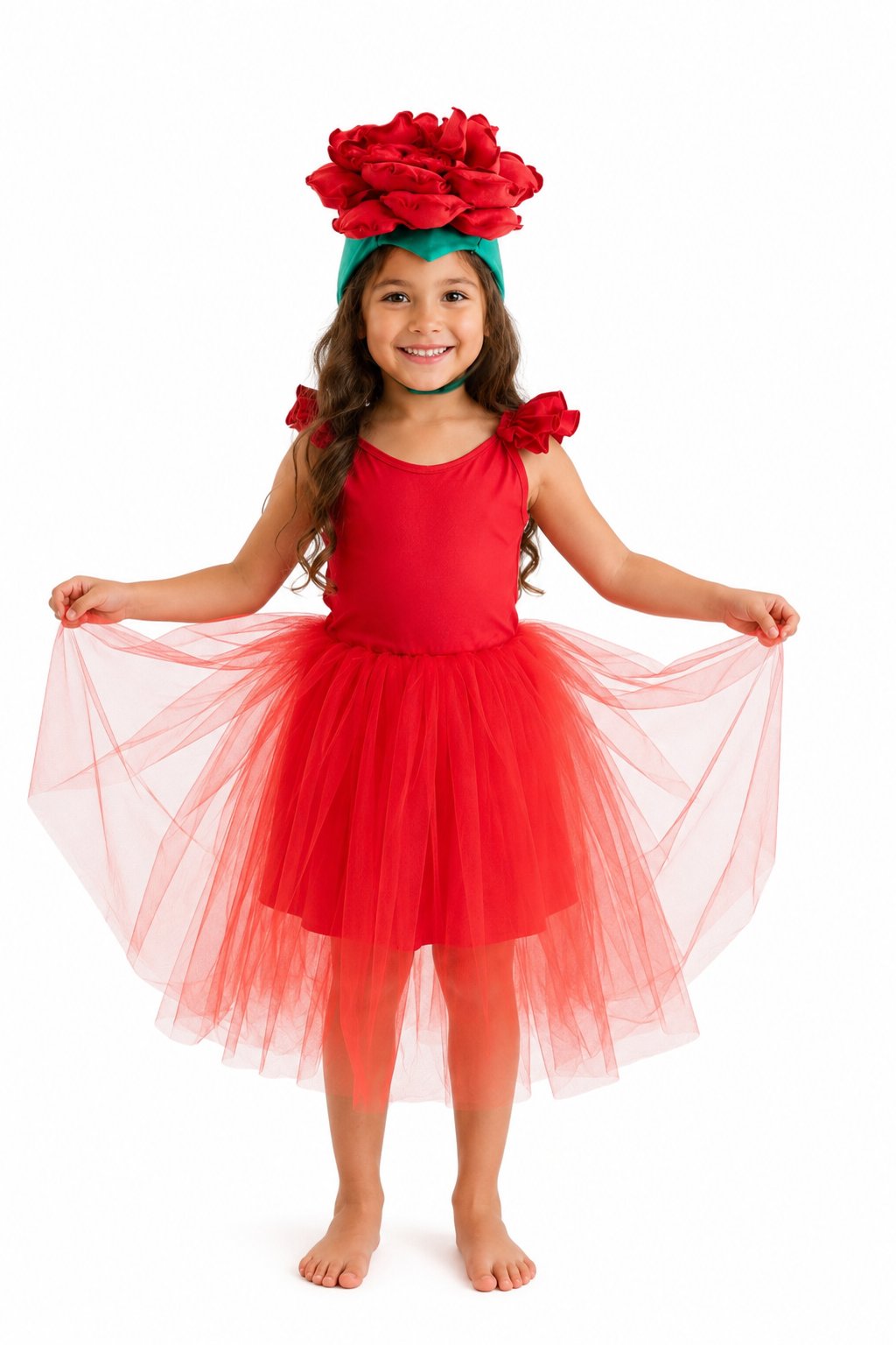 Rose Costume with Tutu 6 year