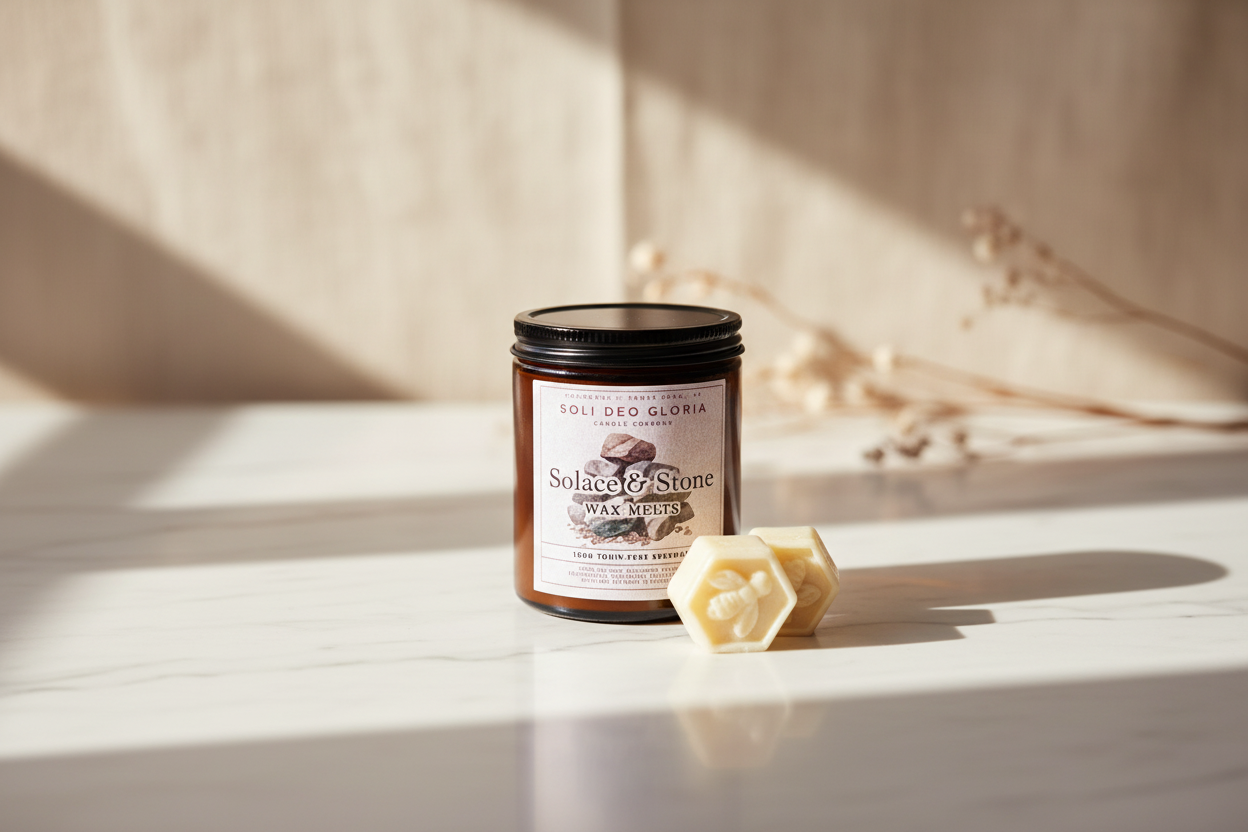 Soli Deo Gloria Candle Company Beeswax Wax Melts | Natural Essential Oil Wax Melts