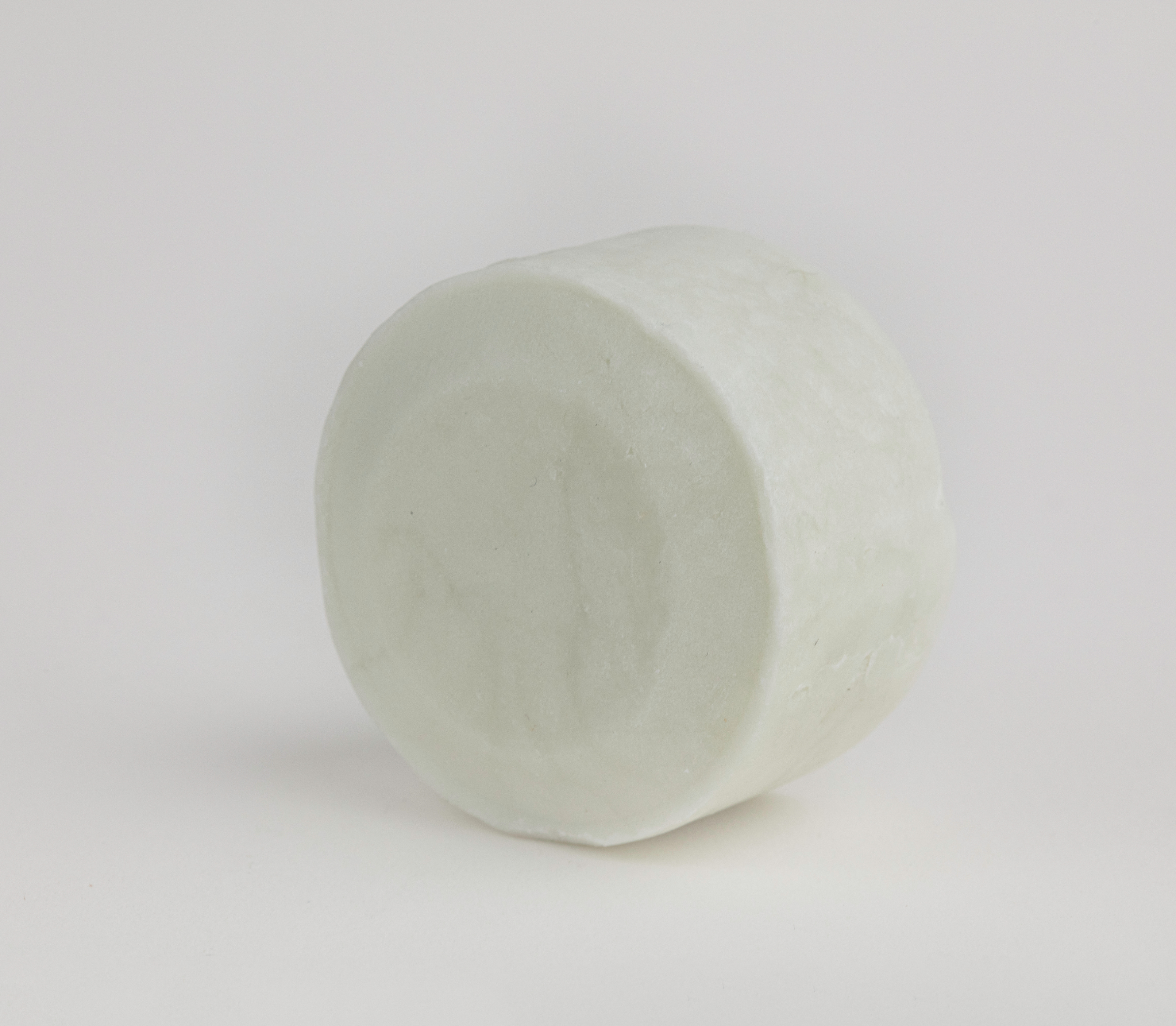 White bar soap on a white background