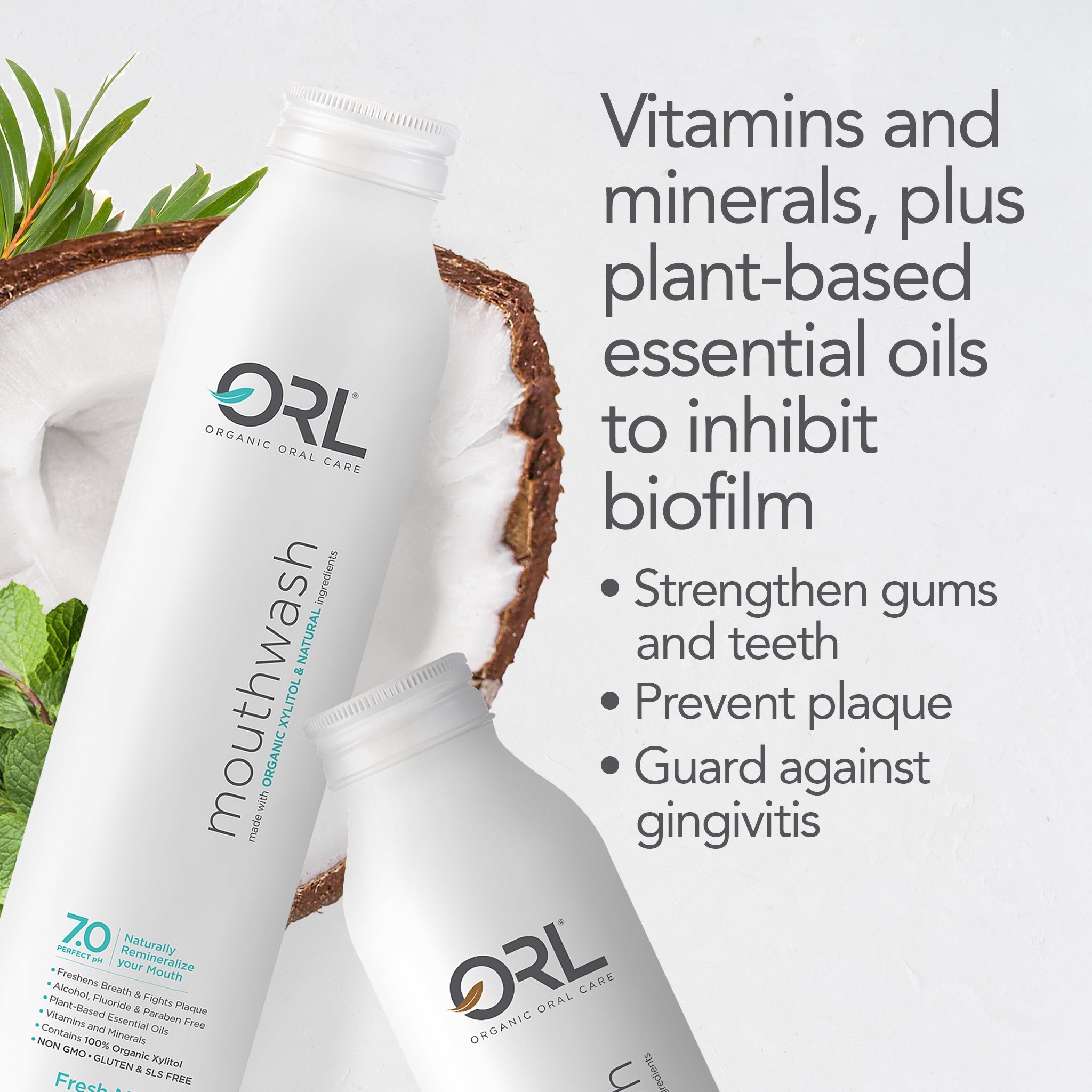 ORL Natural Mouthwash made with the Finest Clean Ingredients