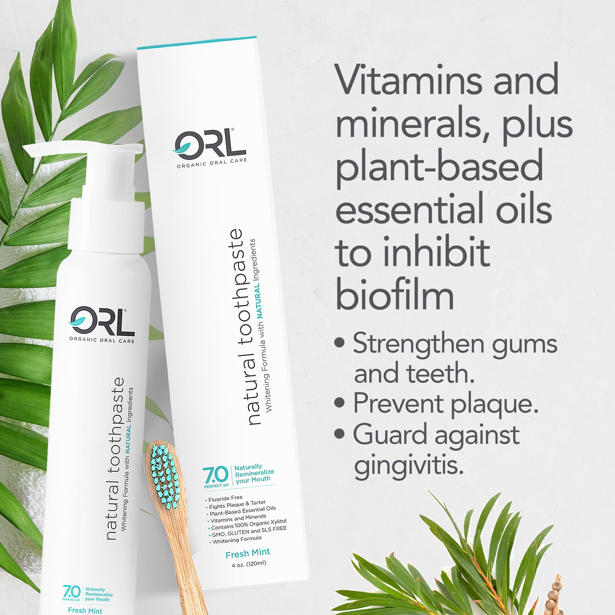 ORL Single Fresh Mint Natural Hydroxyapatite Toothpaste