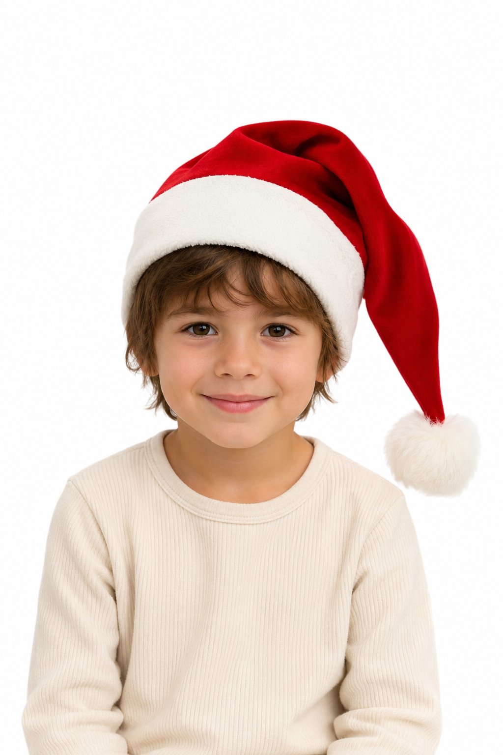 Band of the Wild No Plastic Family Santa Hat | Organic Cotton, Hemp, and Fur