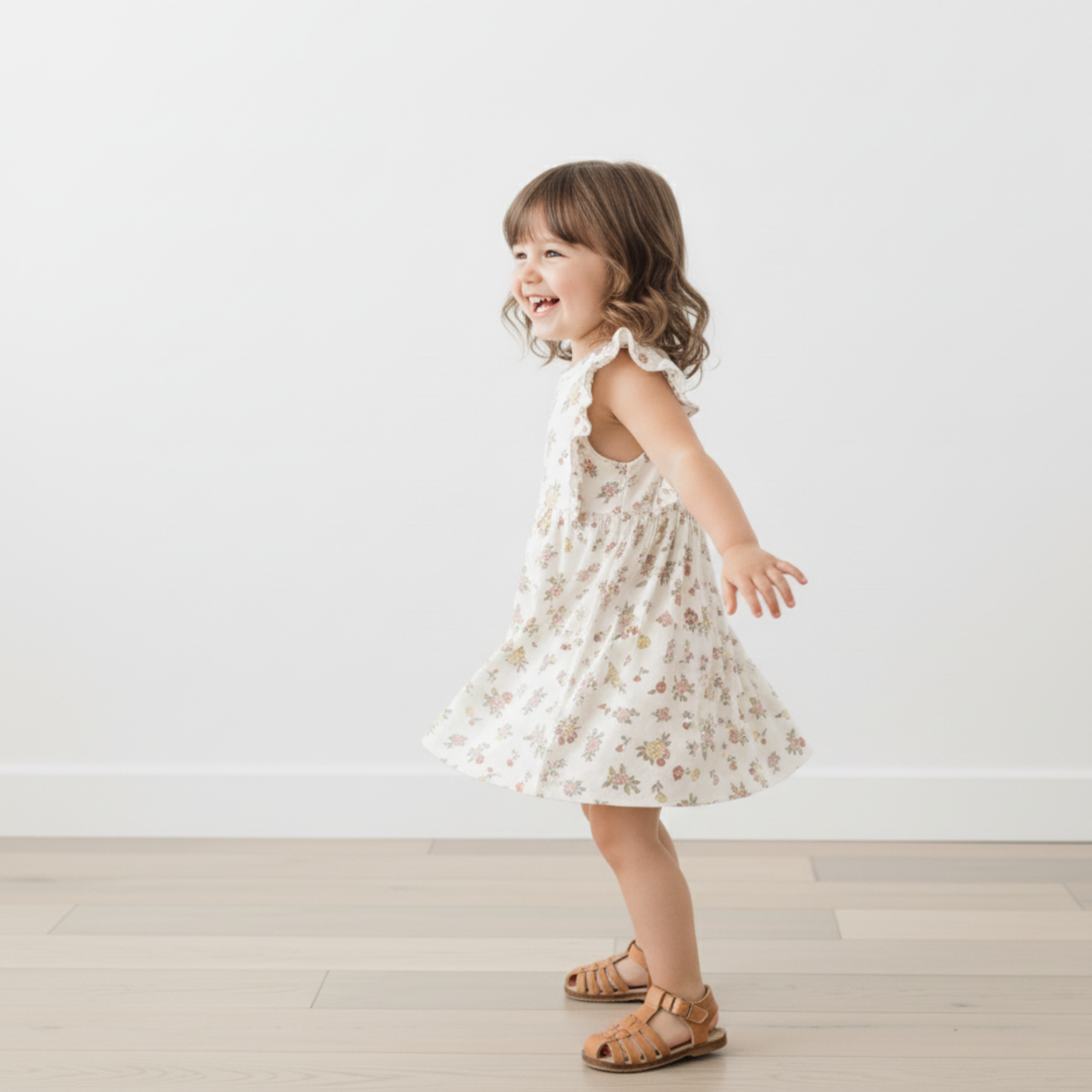 Makemake Organics - Organic Flutter Dress - Meadow