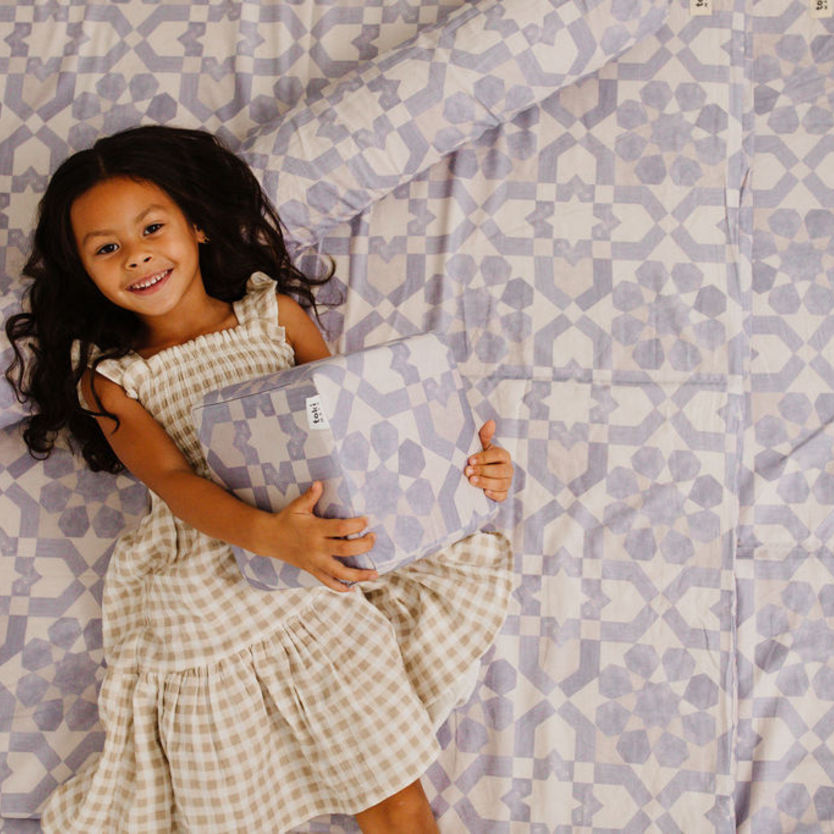 Toki Mats Blue Tile Organic Cotton Mat