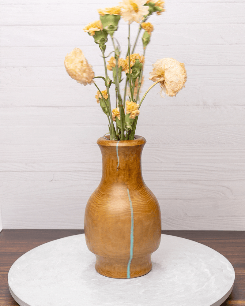 Rustic Strength Concrete Lazy Susan | White | 15" diameter