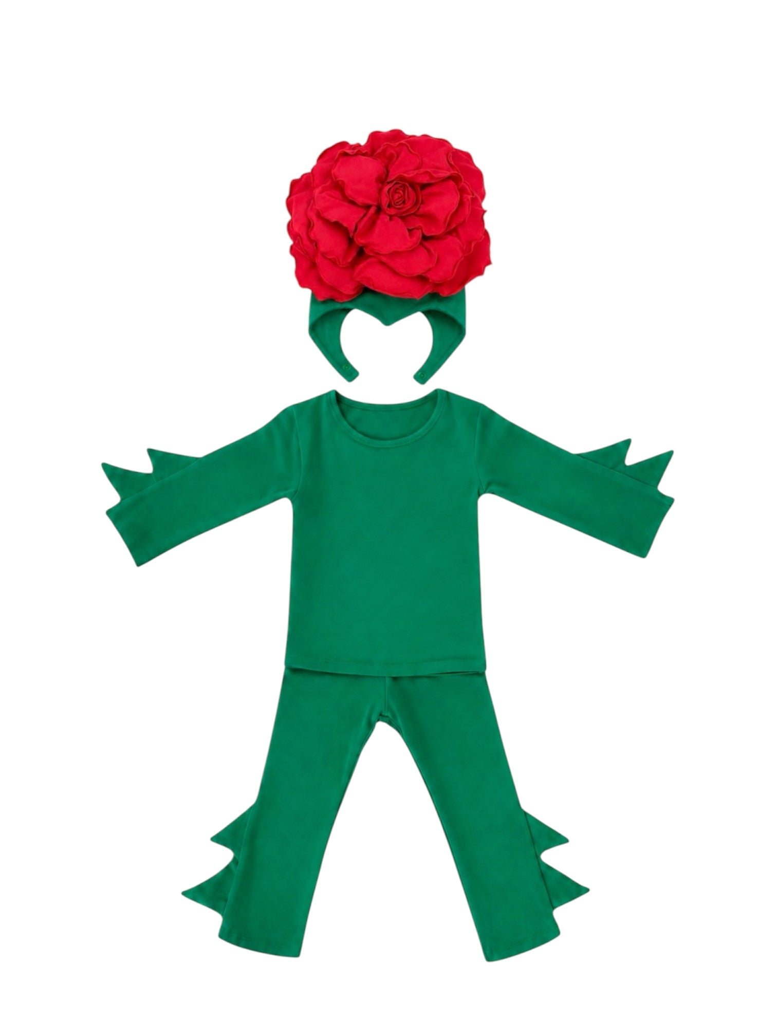 Band of the Wild Red Rose Costume with Green Stem Pajamas
