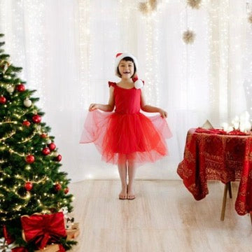 Band of the Wild Red Elf Holiday Dress