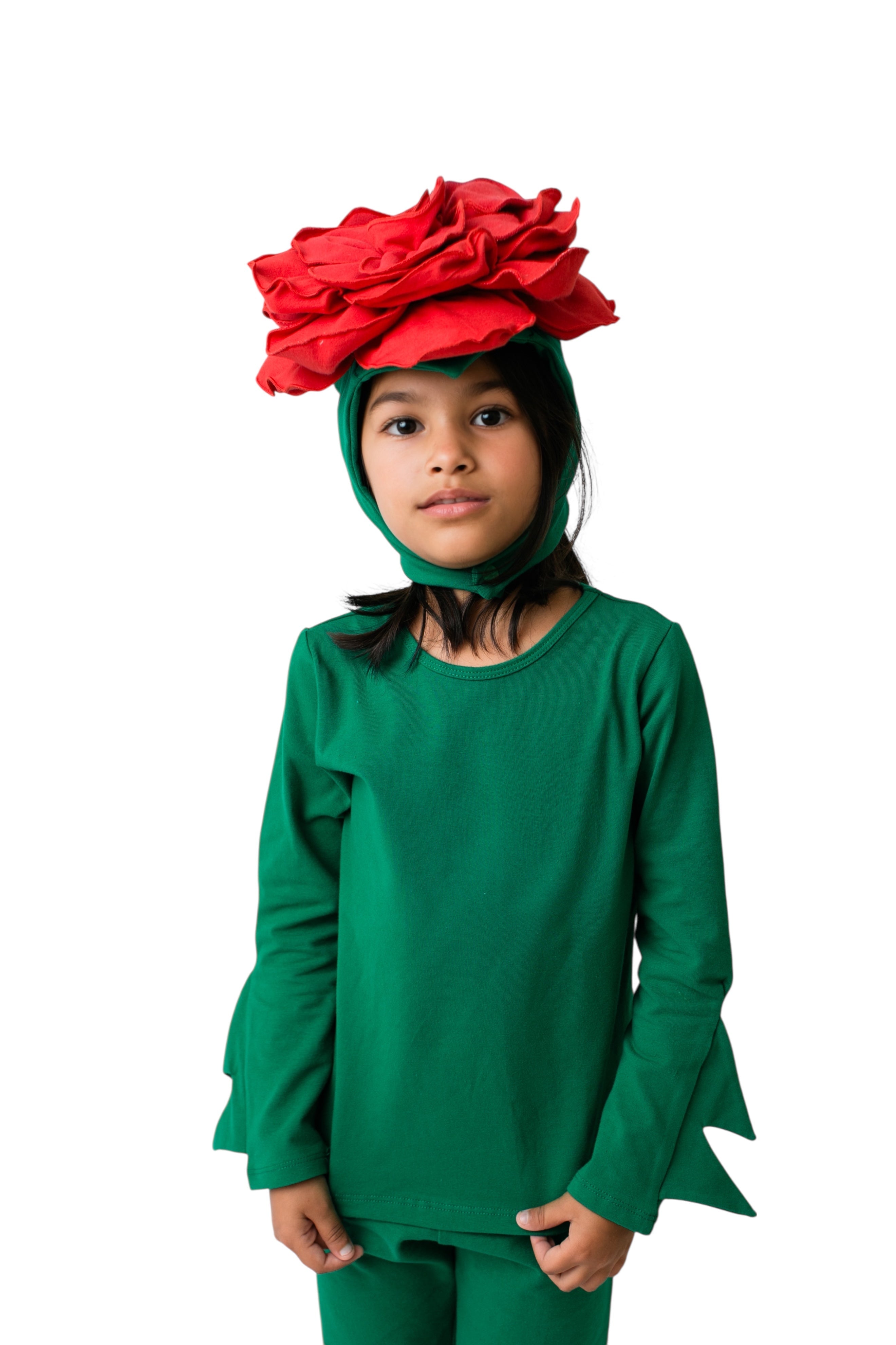 Band of the Wild Red Rose Costume with Green Stem Pajamas
