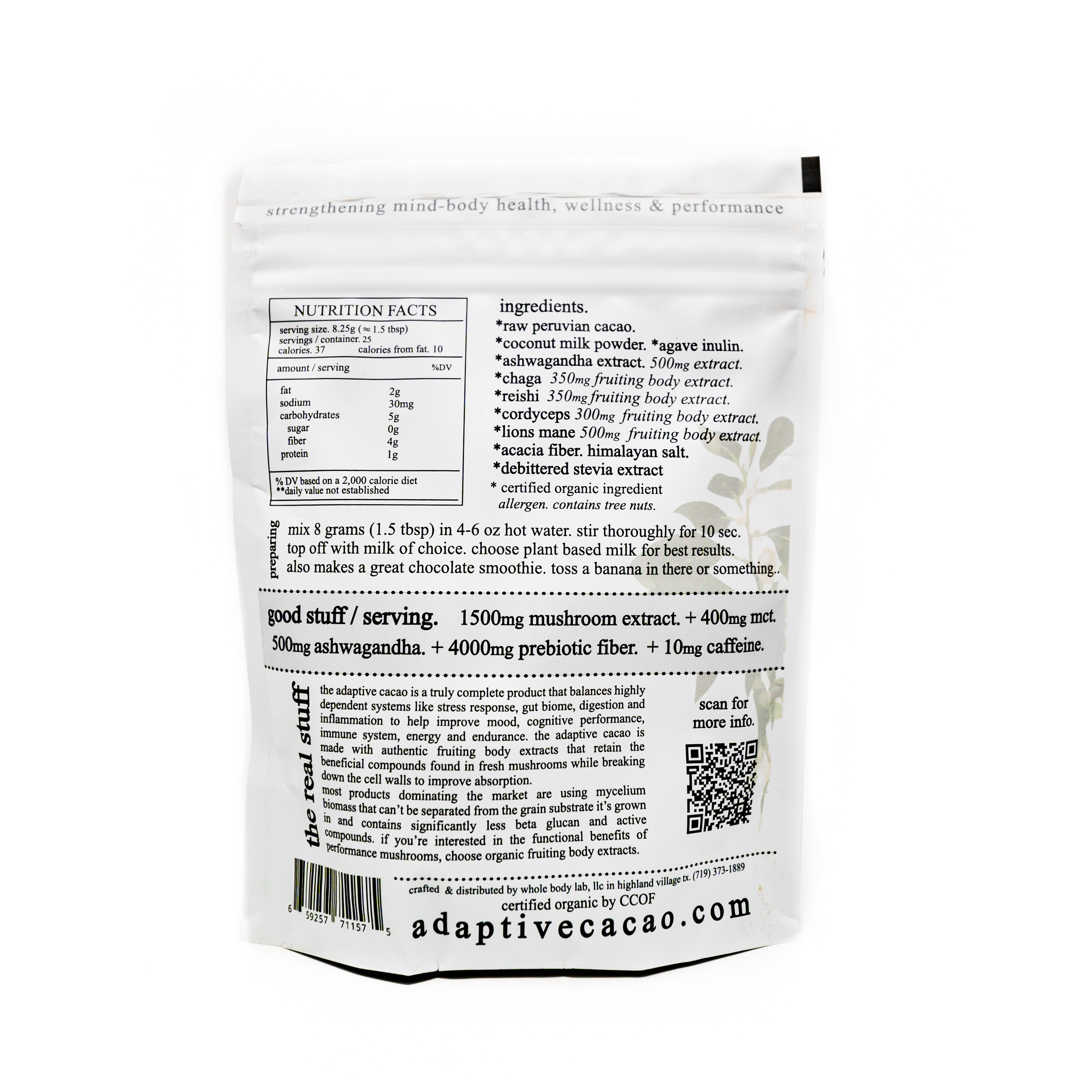 Roots Apothecary Adaptive Greens + Cacao Stack
