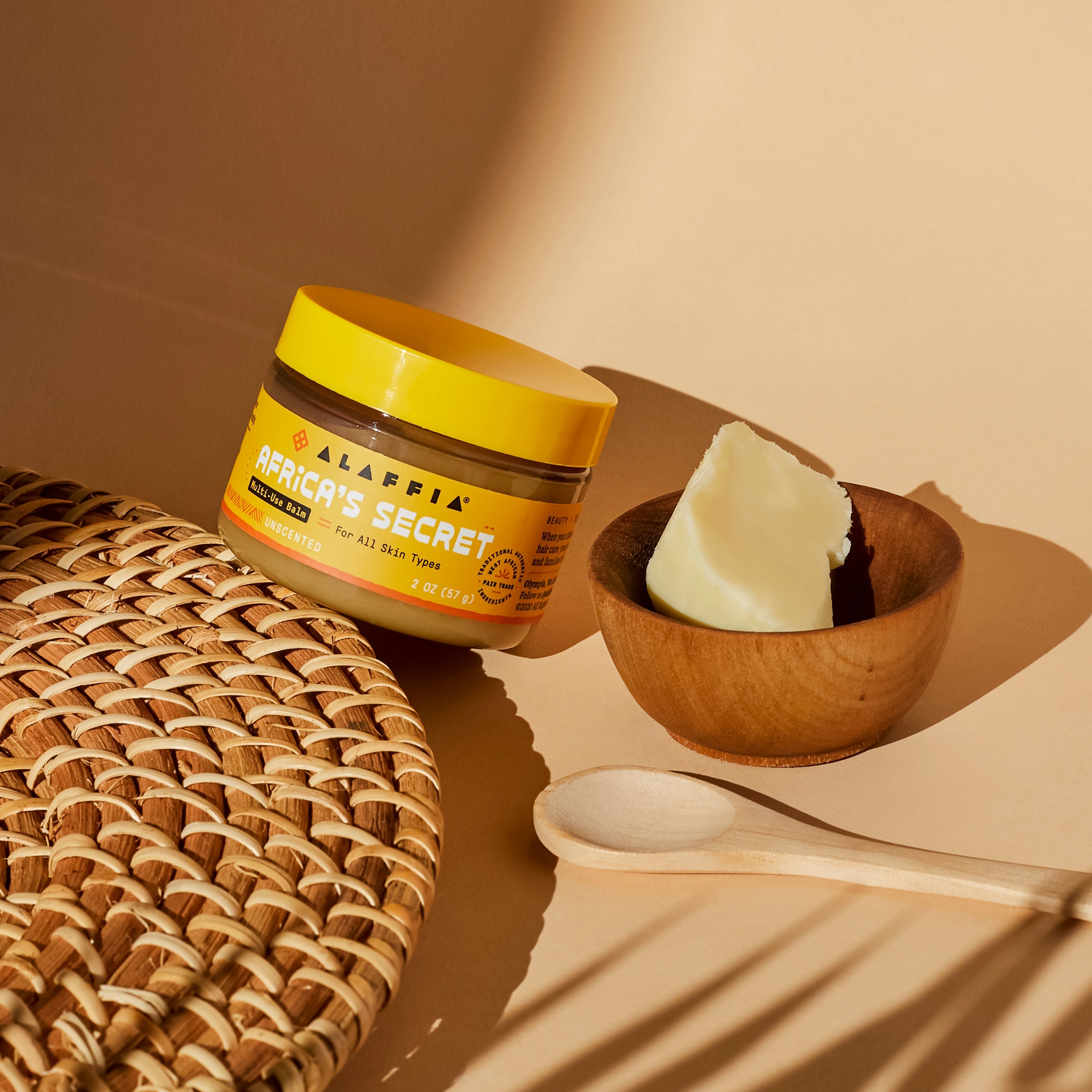 Alaffia Africa's Secret Multi-Use Balm - Unscented 2 oz