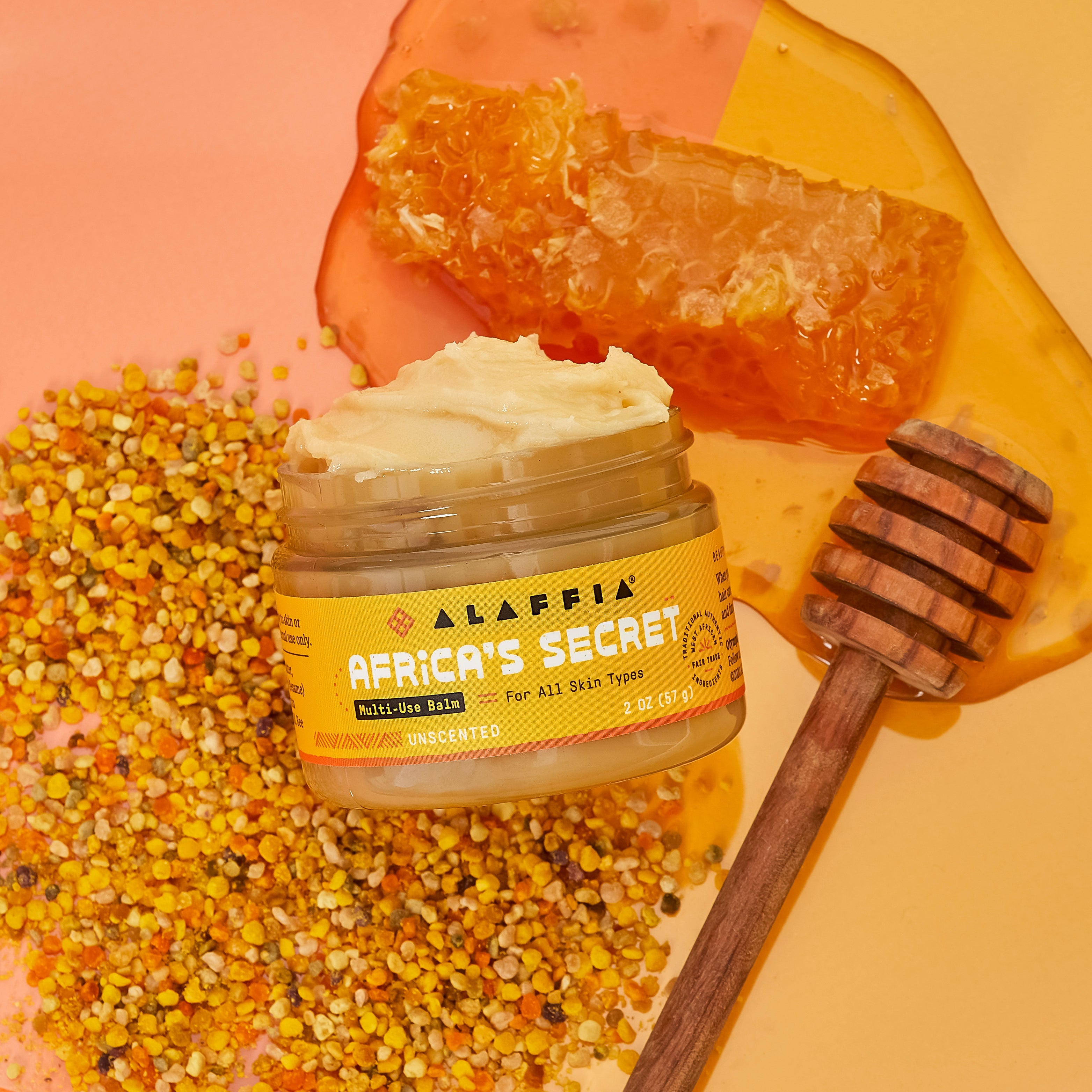 Alaffia Africa's Secret Multi-Use Balm - Unscented 2 oz
